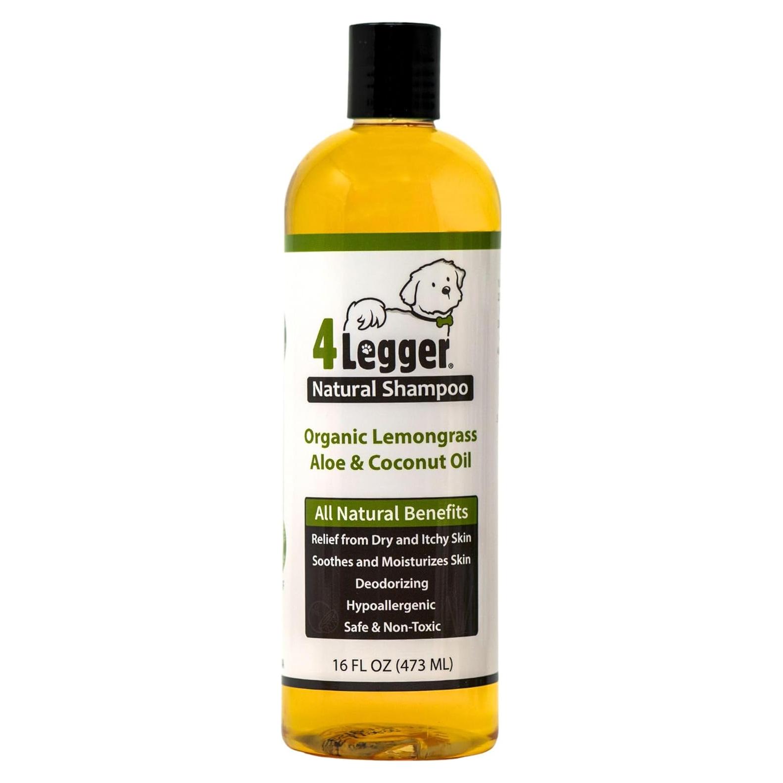 Champú Orgánico Hipoalergénico 4-Legger 453.6 g - Aloe y Limón