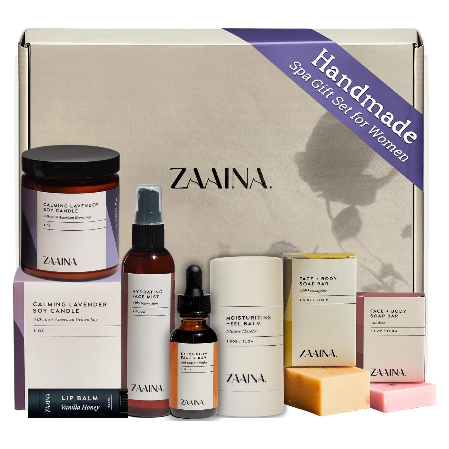 Set de Spa de Lujo ZAAINA para Mujeres - Cuidado Personal Hecho a Mano