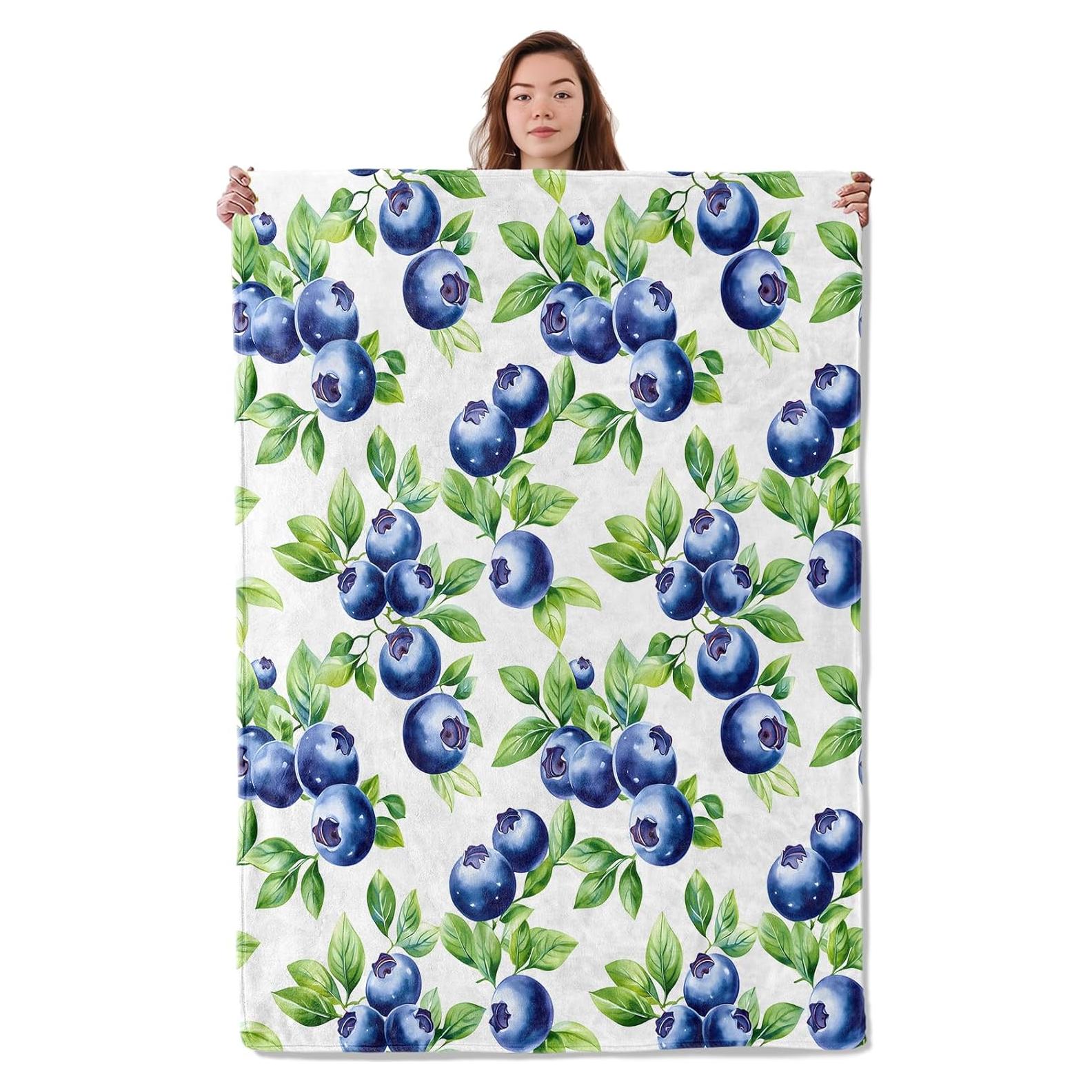 Manta de Franela UNDAHIS Arándano 152x190 cm Suave y Cálida