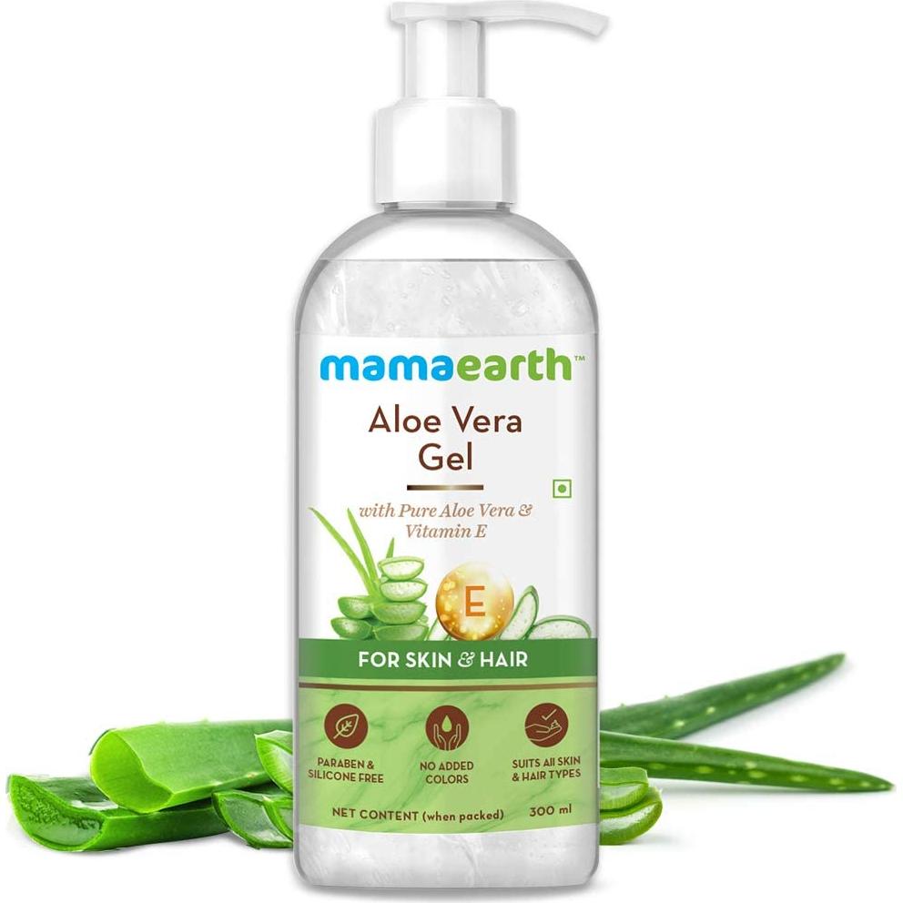 Gel de Aloe Vera Mamaearth 300ml | Hidratante Piel y Cabello