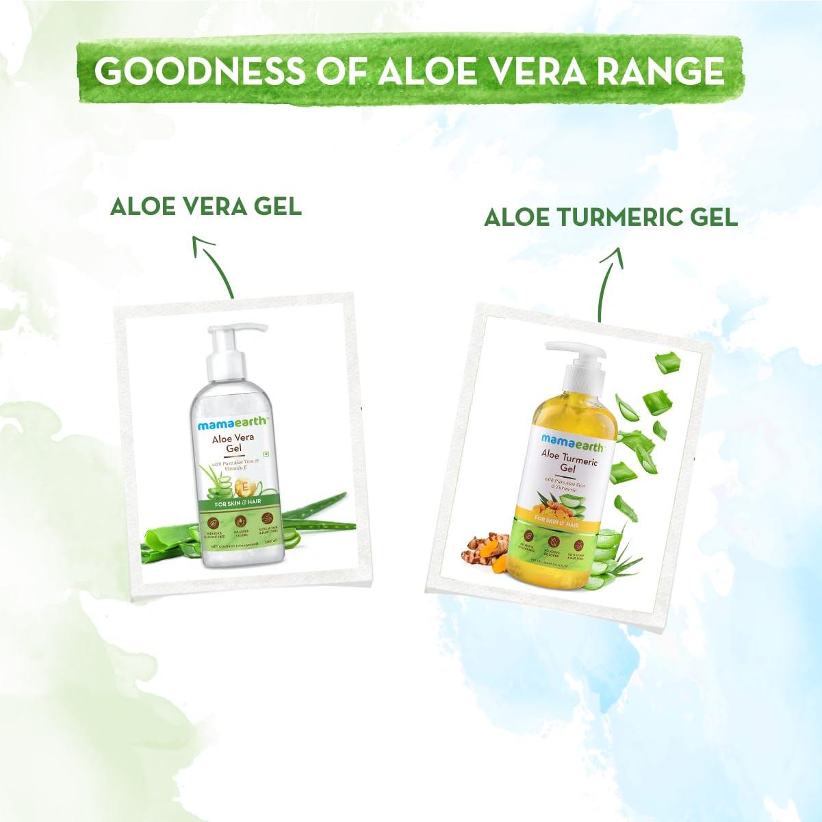 Gel de Aloe Vera Mamaearth 300ml | Hidratante Piel y Cabello