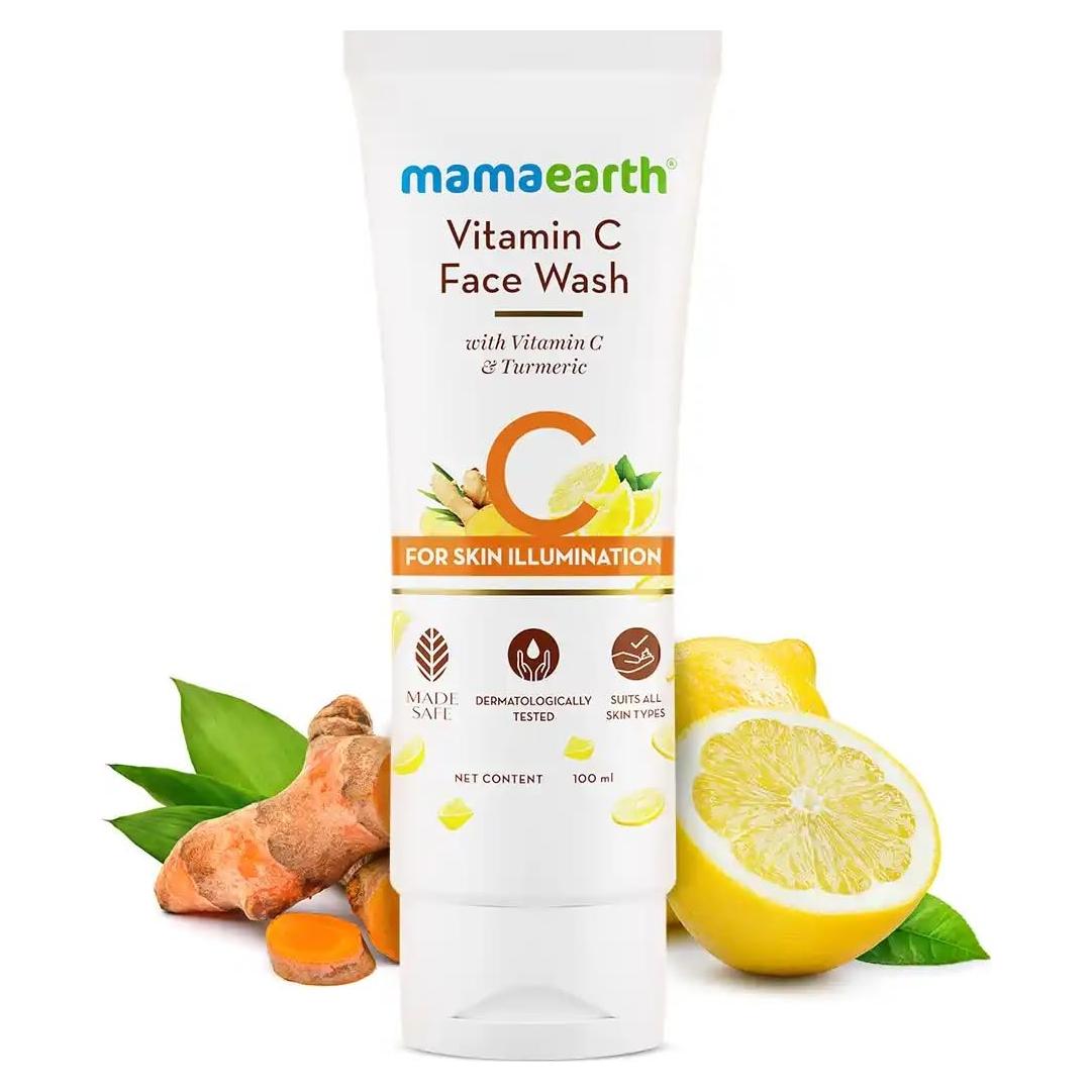 Limpiador Facial Mamaearth Vitamina C 100ml Exfoliante Suave