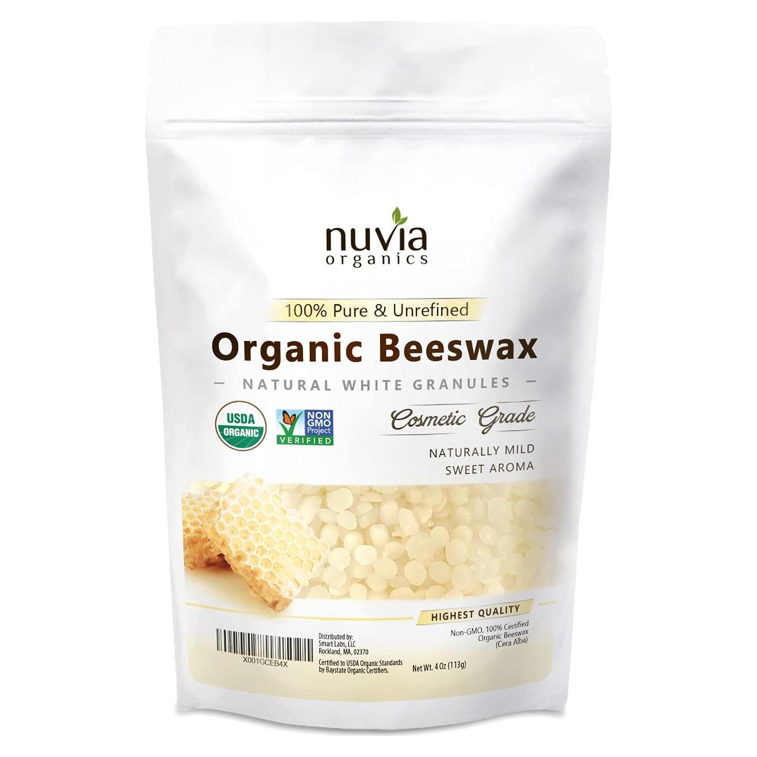 Cera de Abejas Blanca Orgánica Certificada USDA 113 g