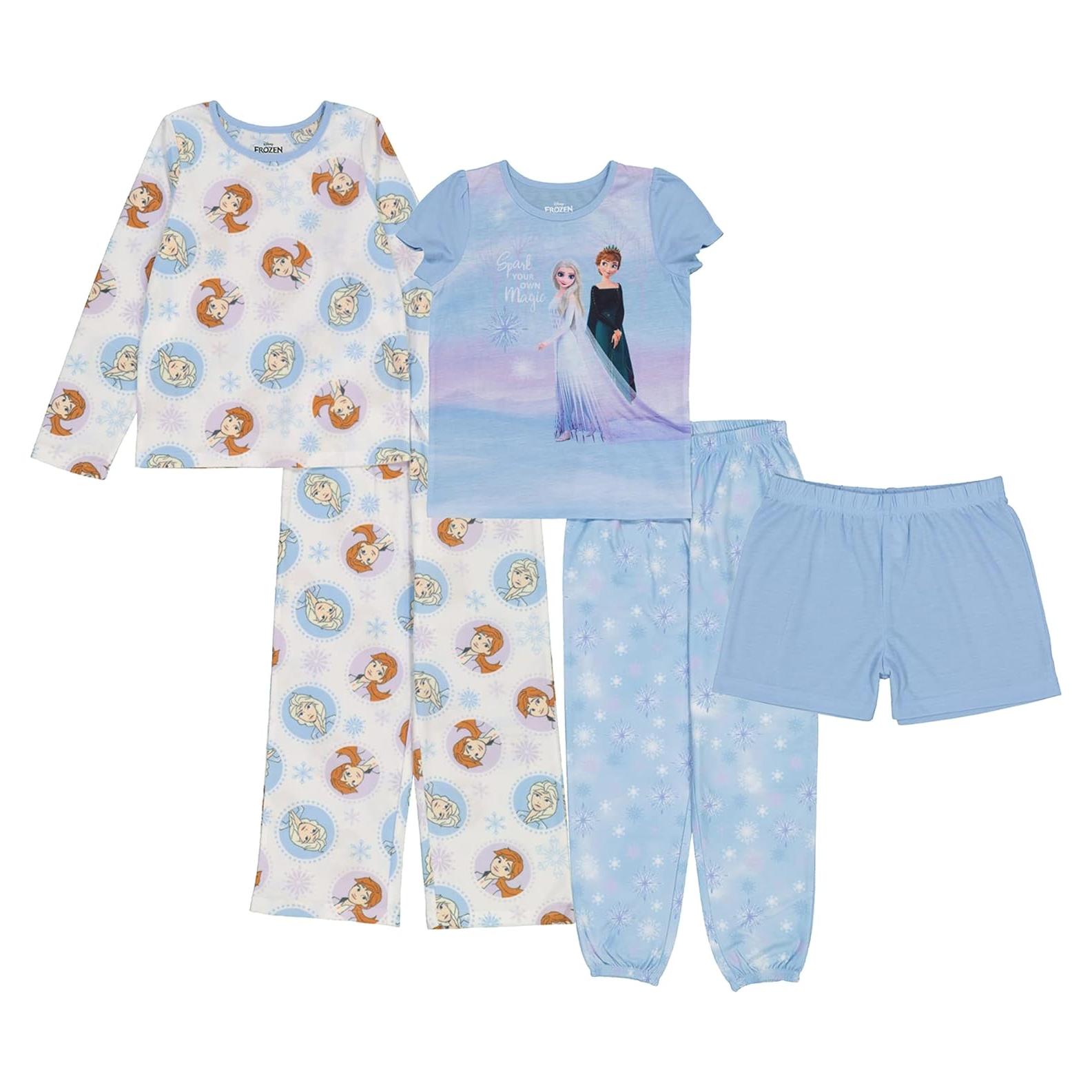 Pijamas Disney para Niñas | Princesa | Set 5 Piezas