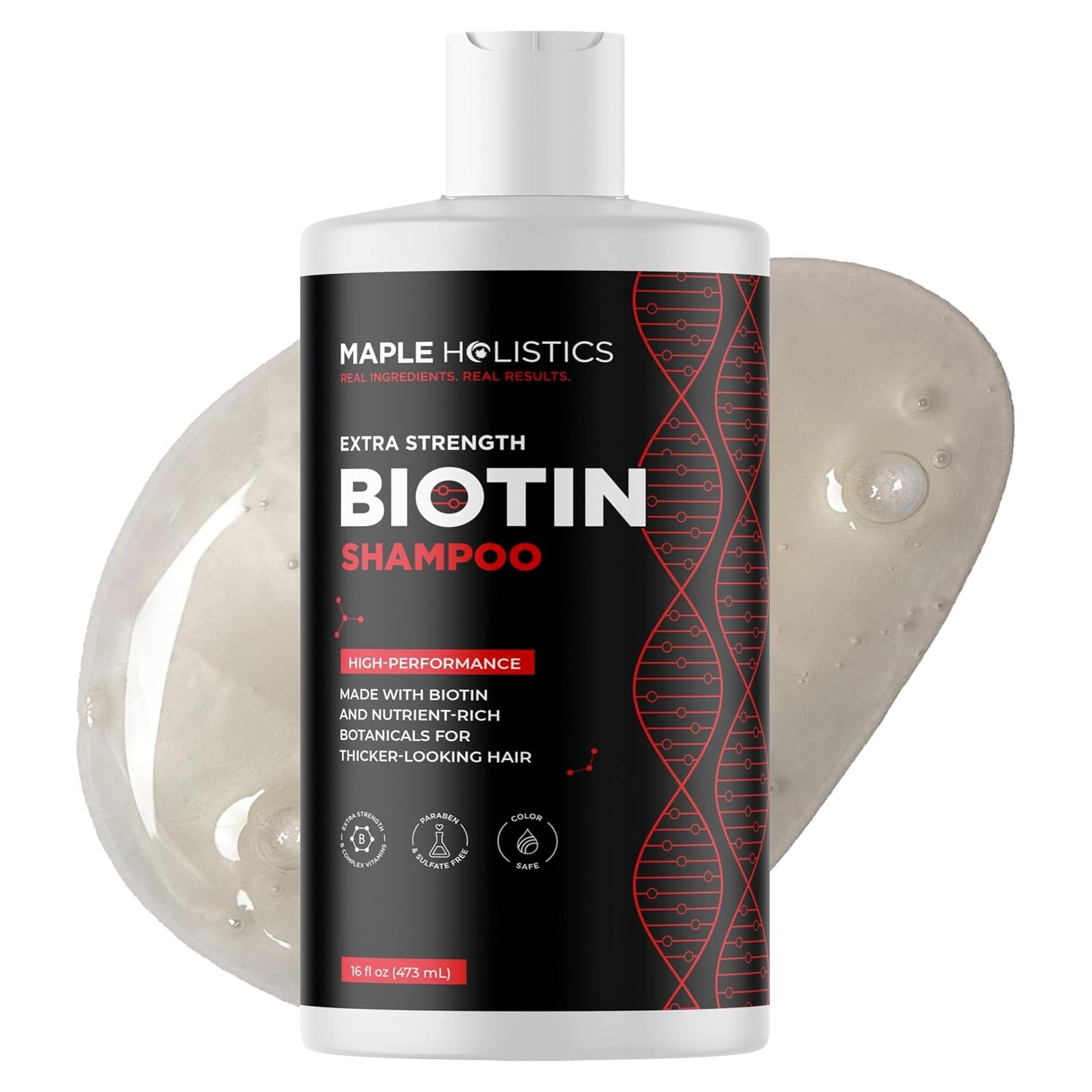 Champú Biotina Maple Holistics 500ml - Voluminizador Cabello Fino