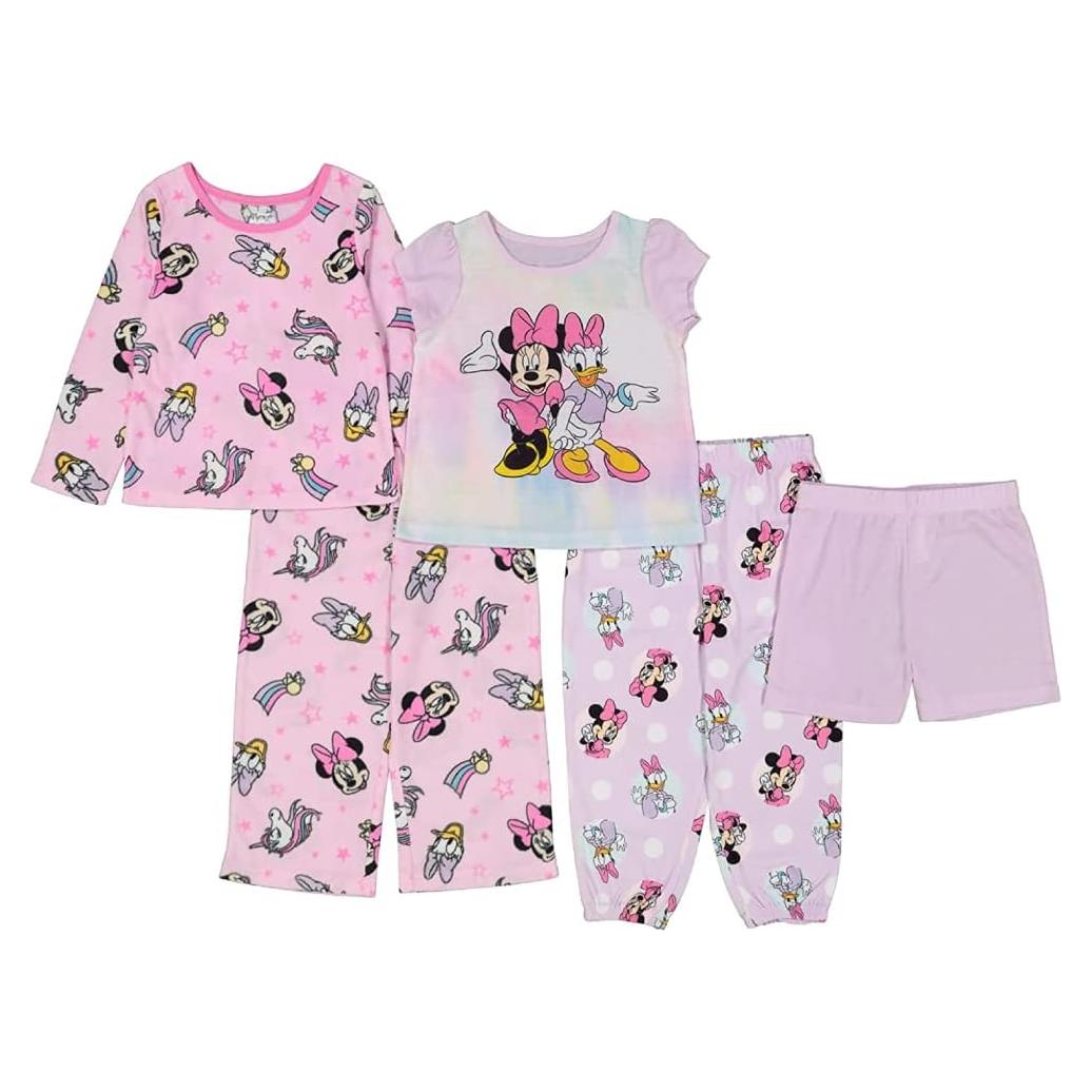 Pijamas Disney Niñas 5 Piezas Minnie Mouse Suaves