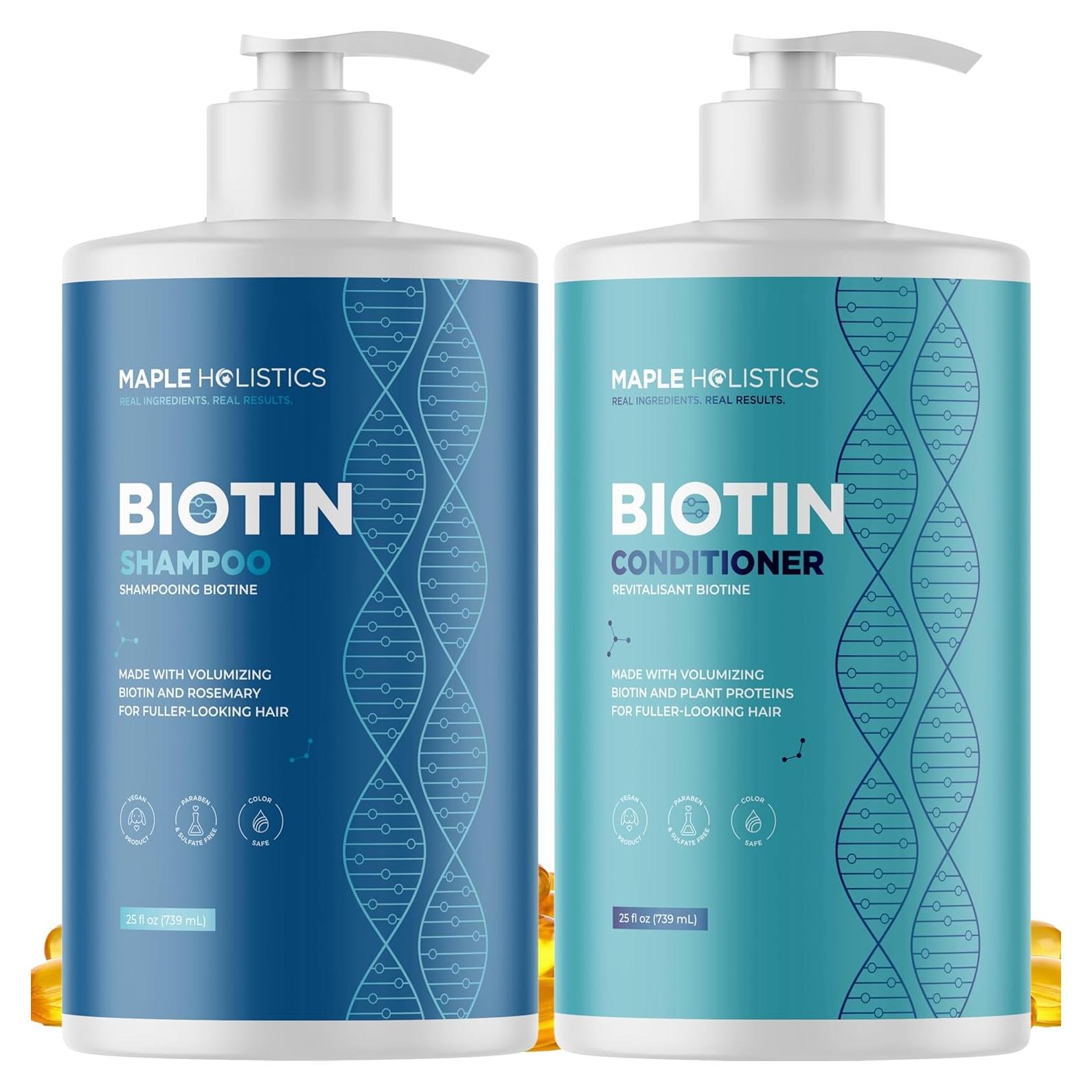 Conjunto de Champú y Acondicionador Biotina Honeydew 739 ml