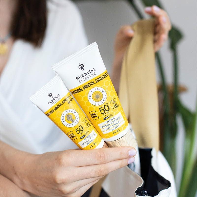 Protector Solar Facial Bee and You SPF 50 38.1g - Natural y Hipoalergénico