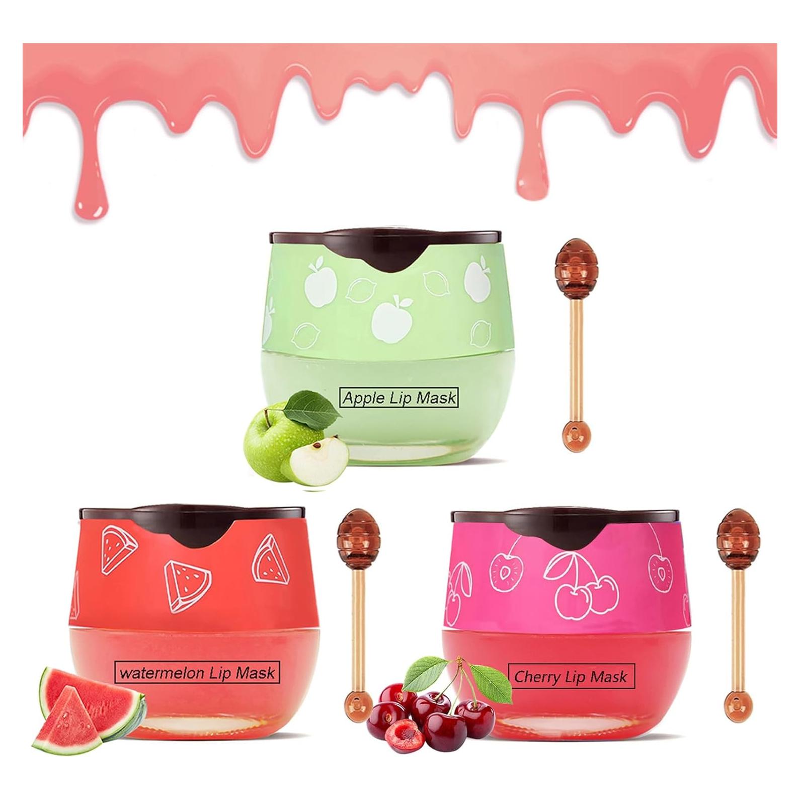 3PCS Balsamo Labial Hidratante de Miel con Propóleo - Exfoliante