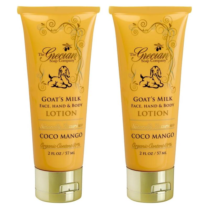 Loción de Leche de Cabra Orgánica Grecian 2-Pack Coco Mango