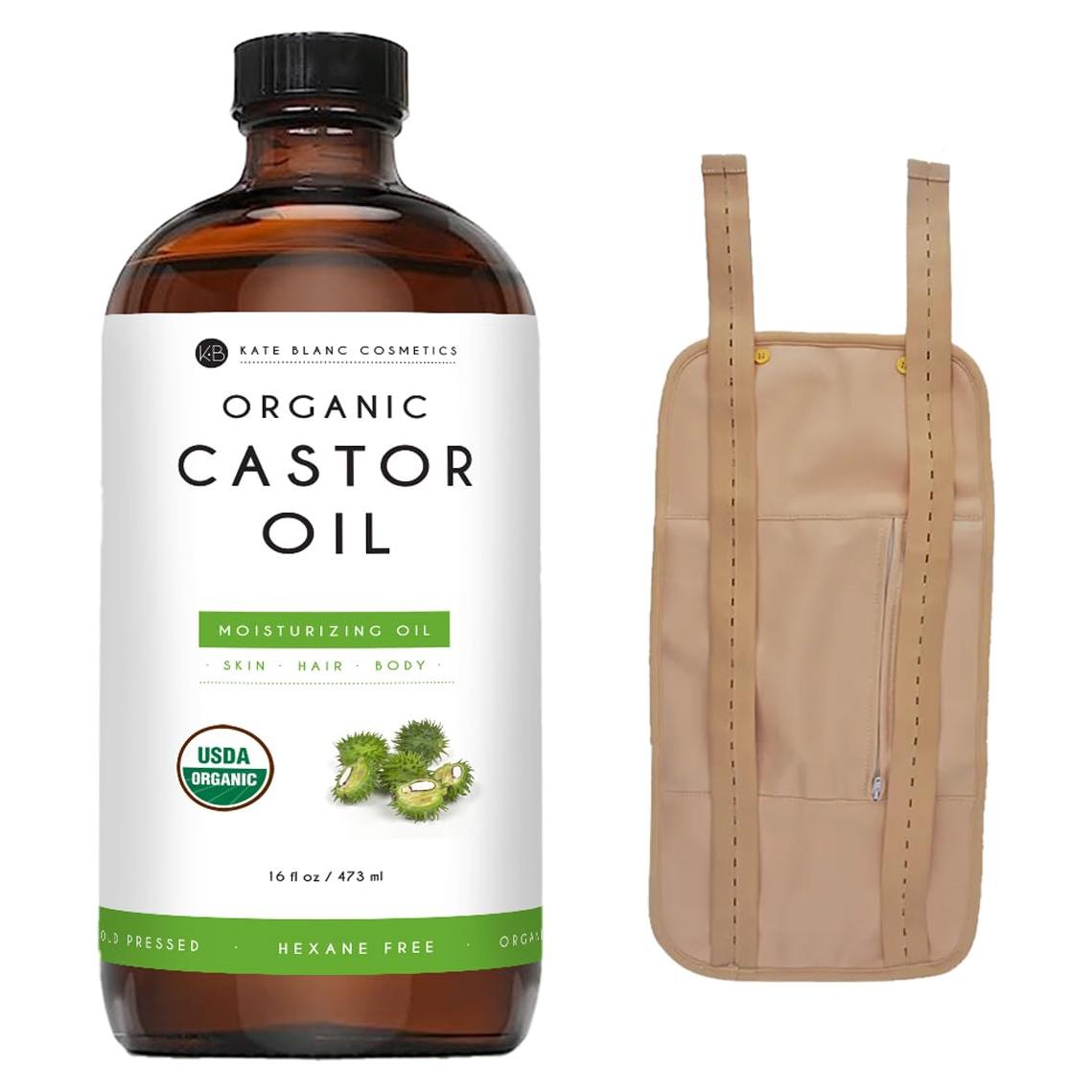 Aceite de Ricino Orgánico Kate Blanc 480ml + Paquete Ajustable