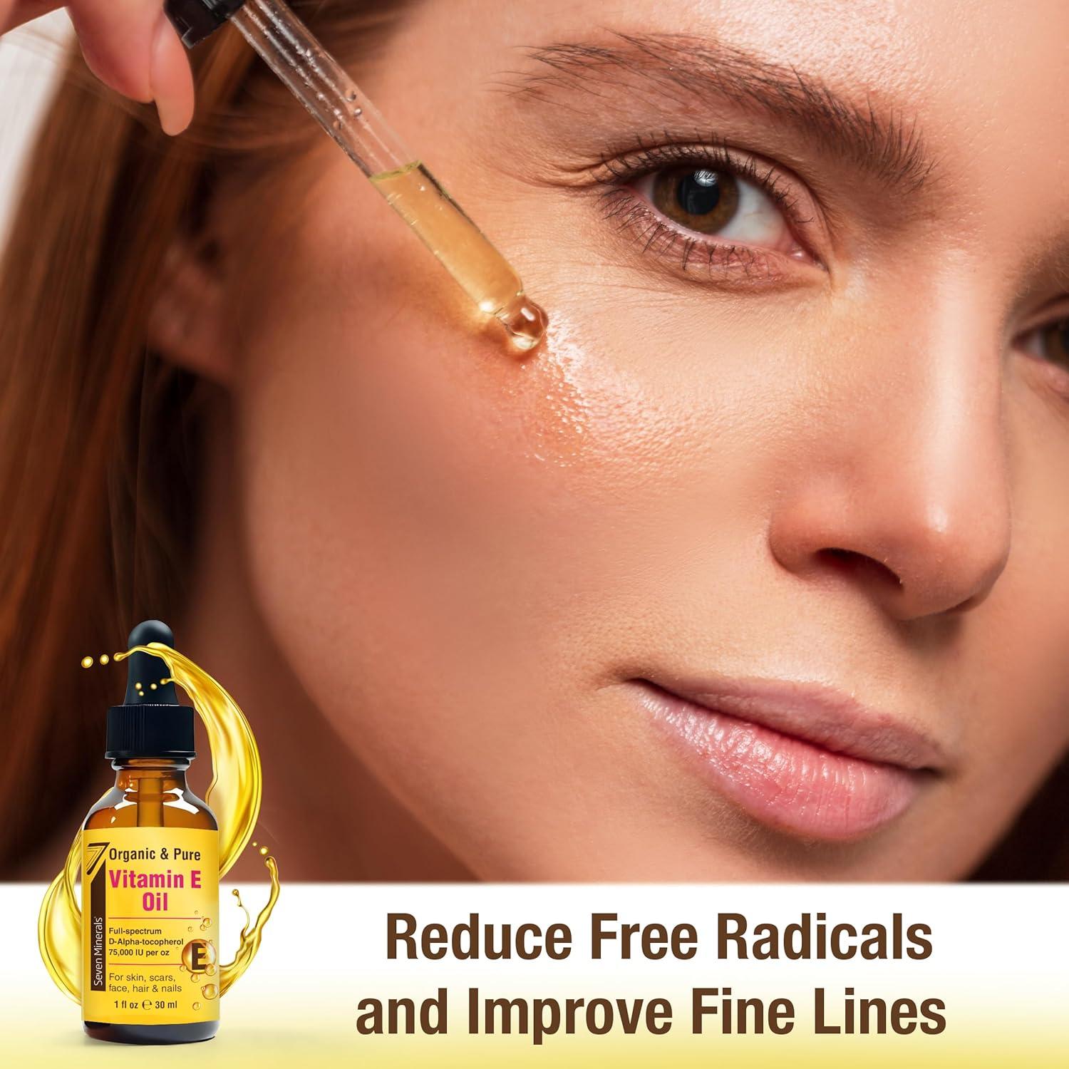 Aceite de Vitamina E Ultra Pura Seven Minerals 30 ml - 75,000 IU