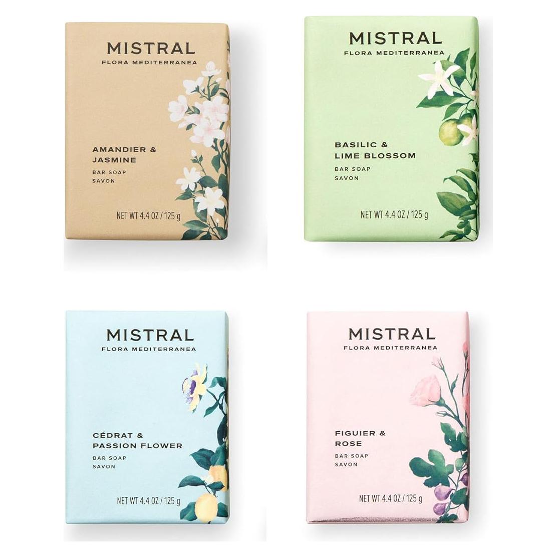 Conjunto de Jabones Flora Mediterranea Mistral - 4 Fragancias