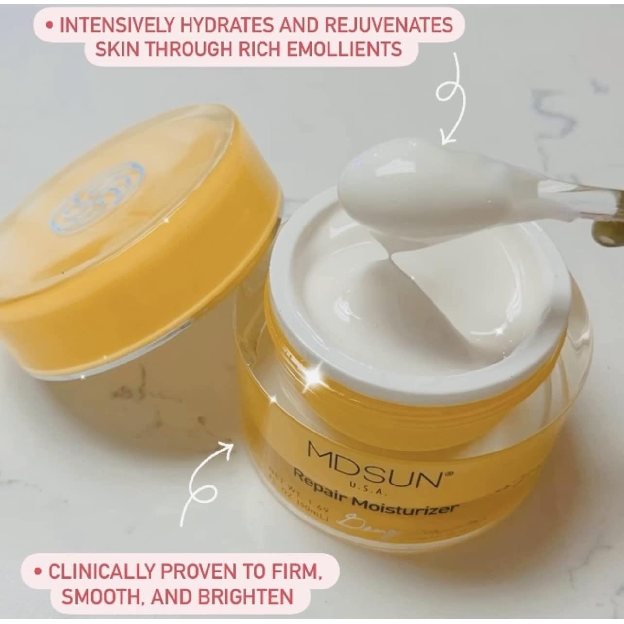 Hidratante Facial Antienvejecimiento MDSUN 50mL - SPF, Antioxidante