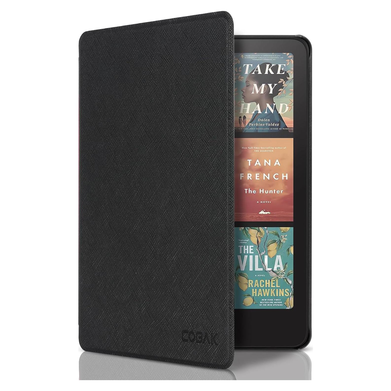 Funda CoBak para Kindle Paperwhite 12ª Gen 2024 - PU Cuero Negro