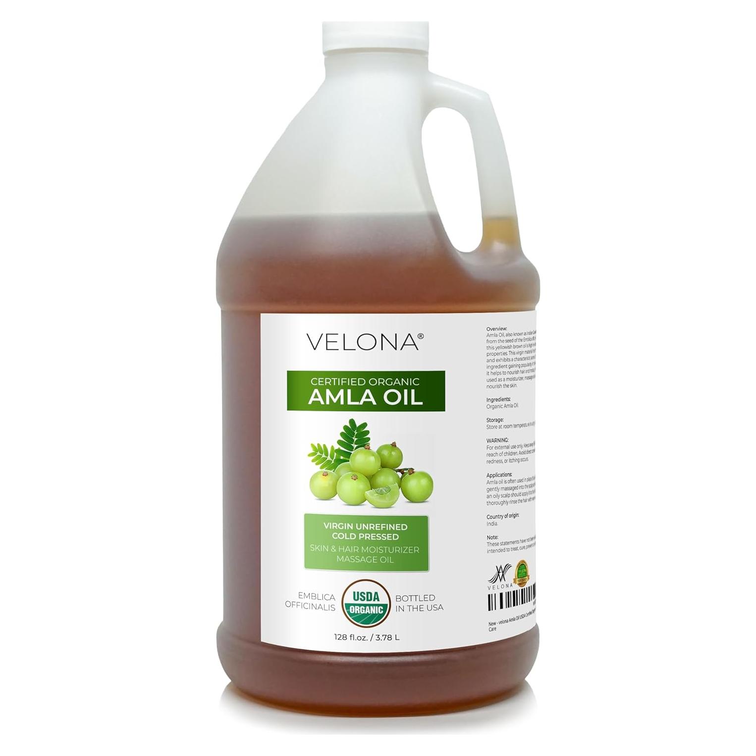 Aceite de Amla Orgánico Velona 3.49 kg - 100% Puro y Natural