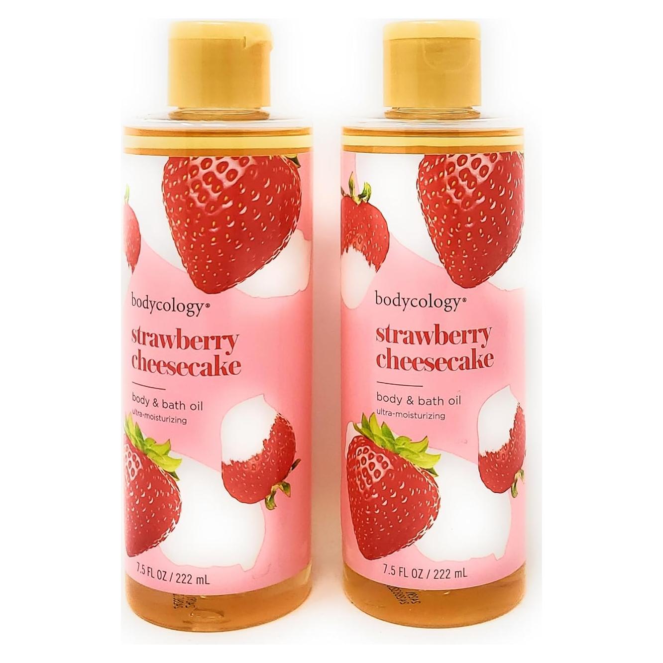 Aceite Corporal y de Baño Bodycology Cheesecake Fresa 444ml