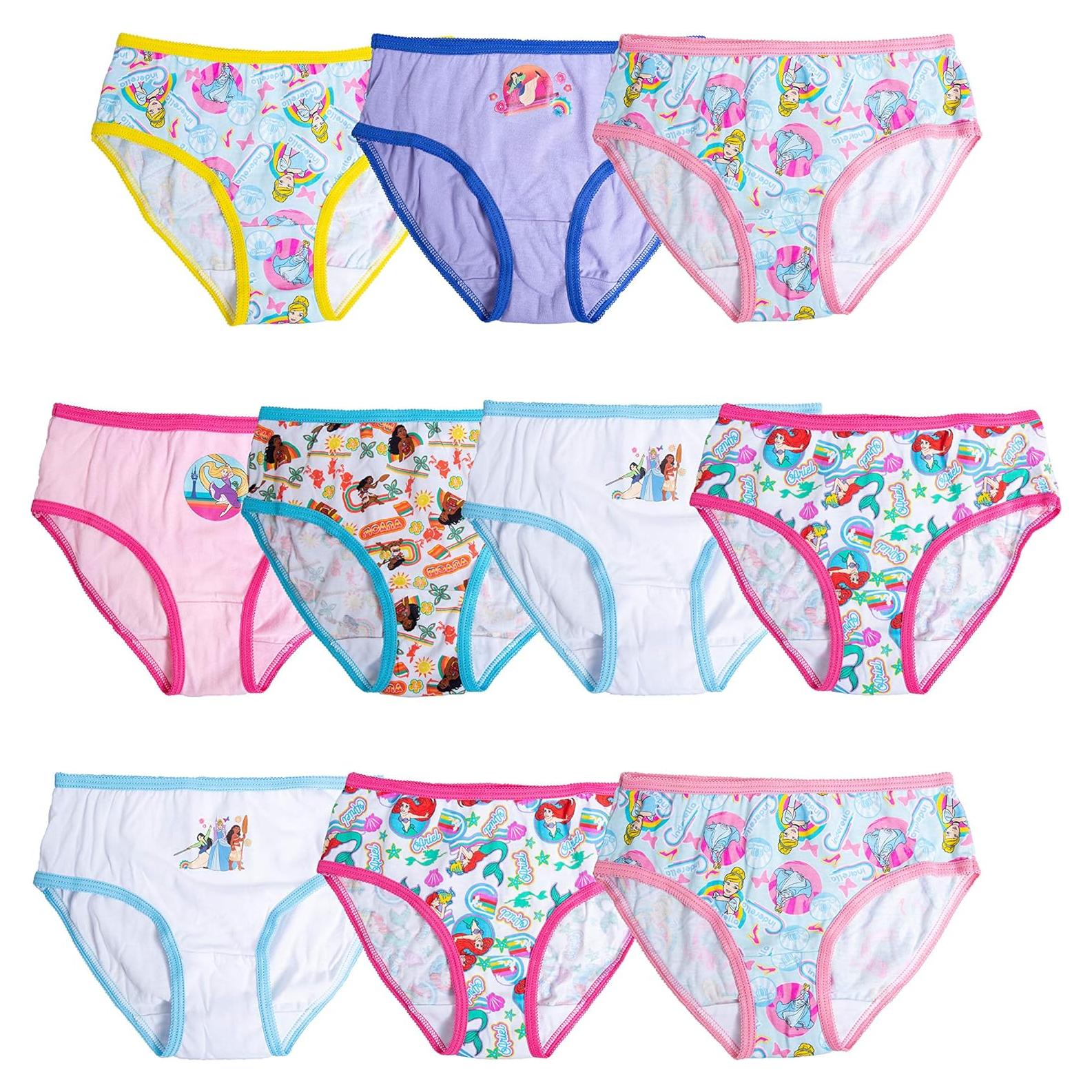 Multipack de Panties Disney para Niñas 2-3T 100% Algodón