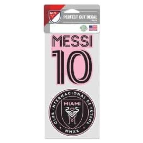 Conjunto de Calcomanías Inter Miami CF Lionel Messi 10x10 cm