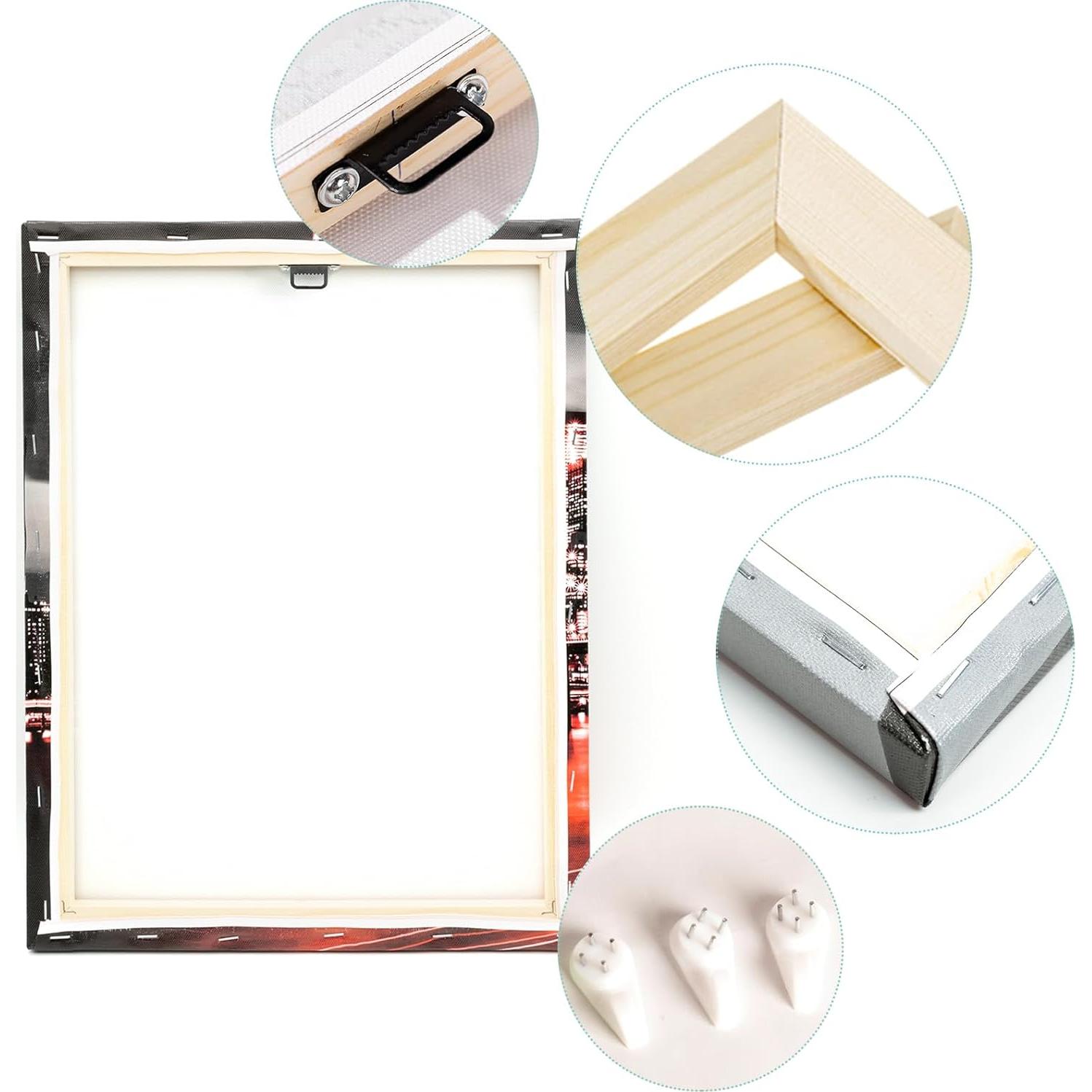 Arte de Pared de Fútbol RnnJoile 3 Piezas 30x40 cm Lienzo HD