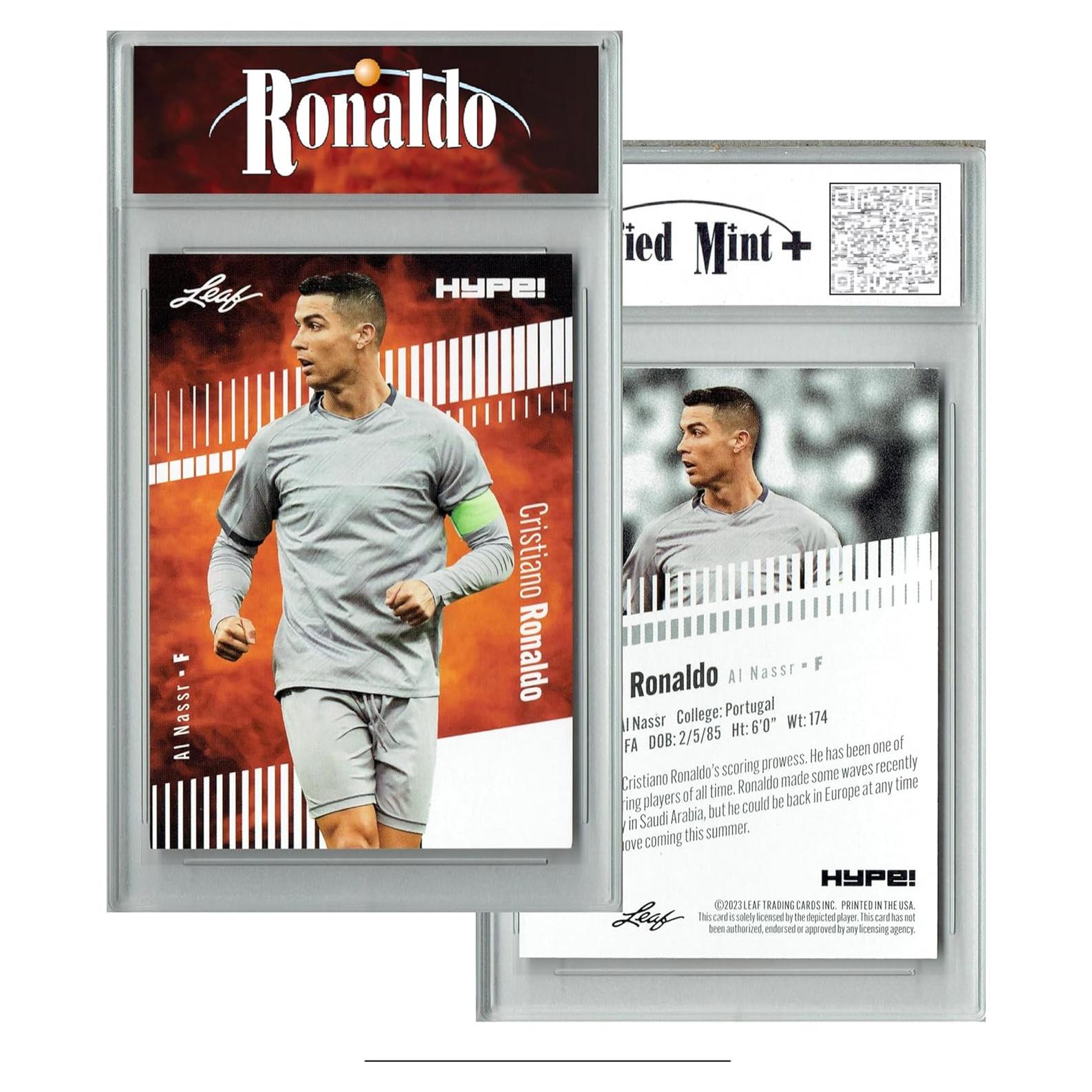 Tarjeta de Comercio Leaf HYPE Cristiano Ronaldo 2023 Mint+