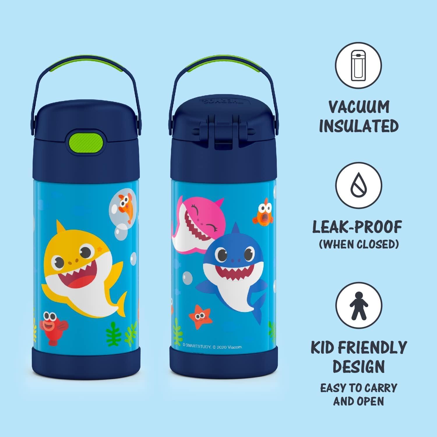 Botella de Agua THERMOS FUNtainer 354 ml con Pajilla Baby Shark