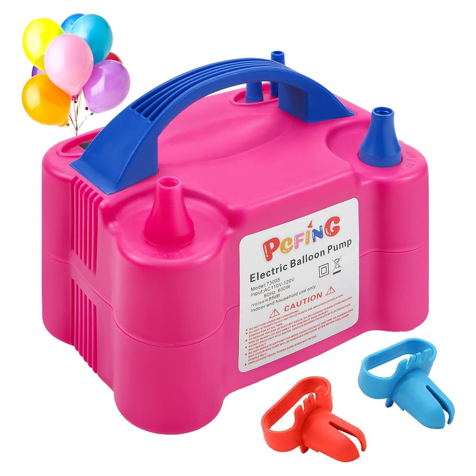 Bomba Eléctrica de Globos PCFING, Inflador Portátil 750L/min