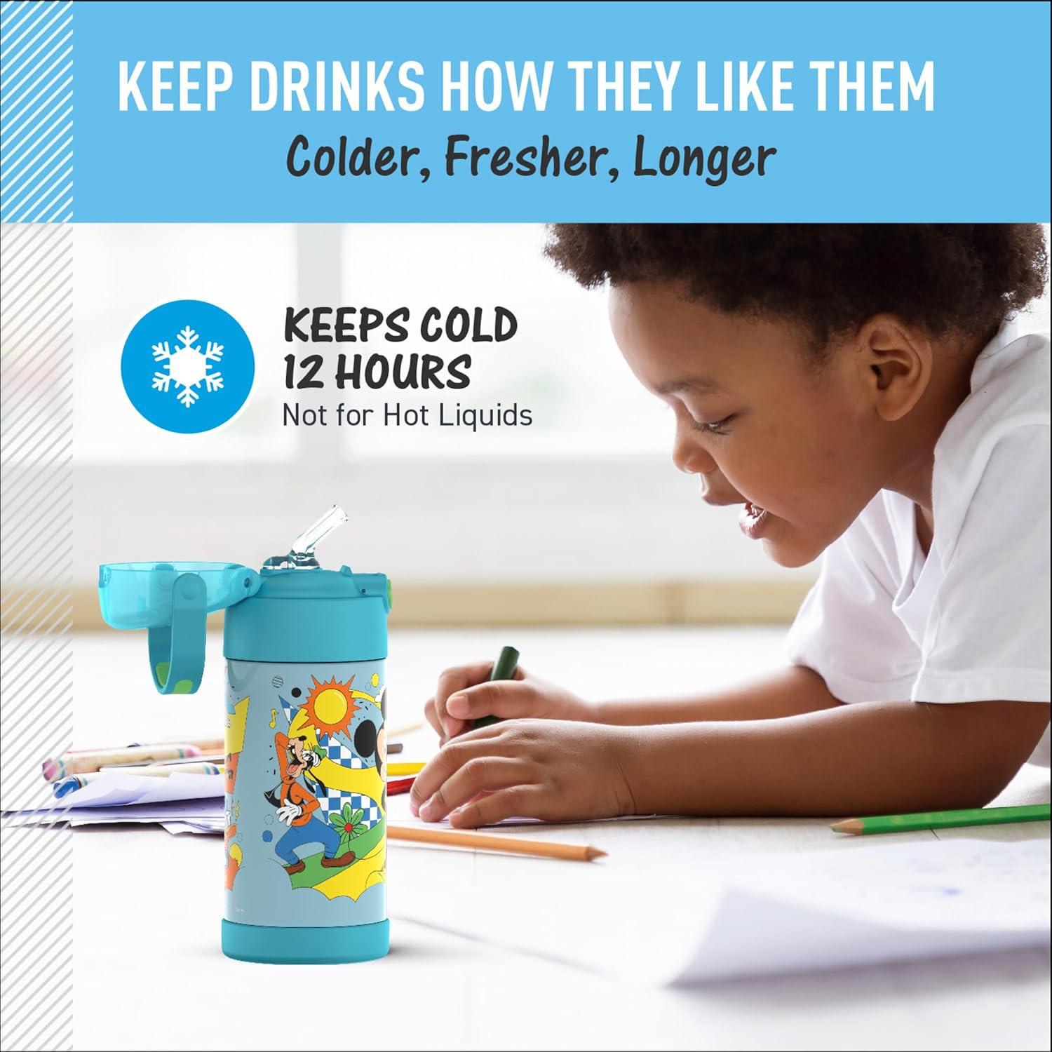 Botella de Agua THERMOS FUNTAINER 354 ml con Pajilla Mickey