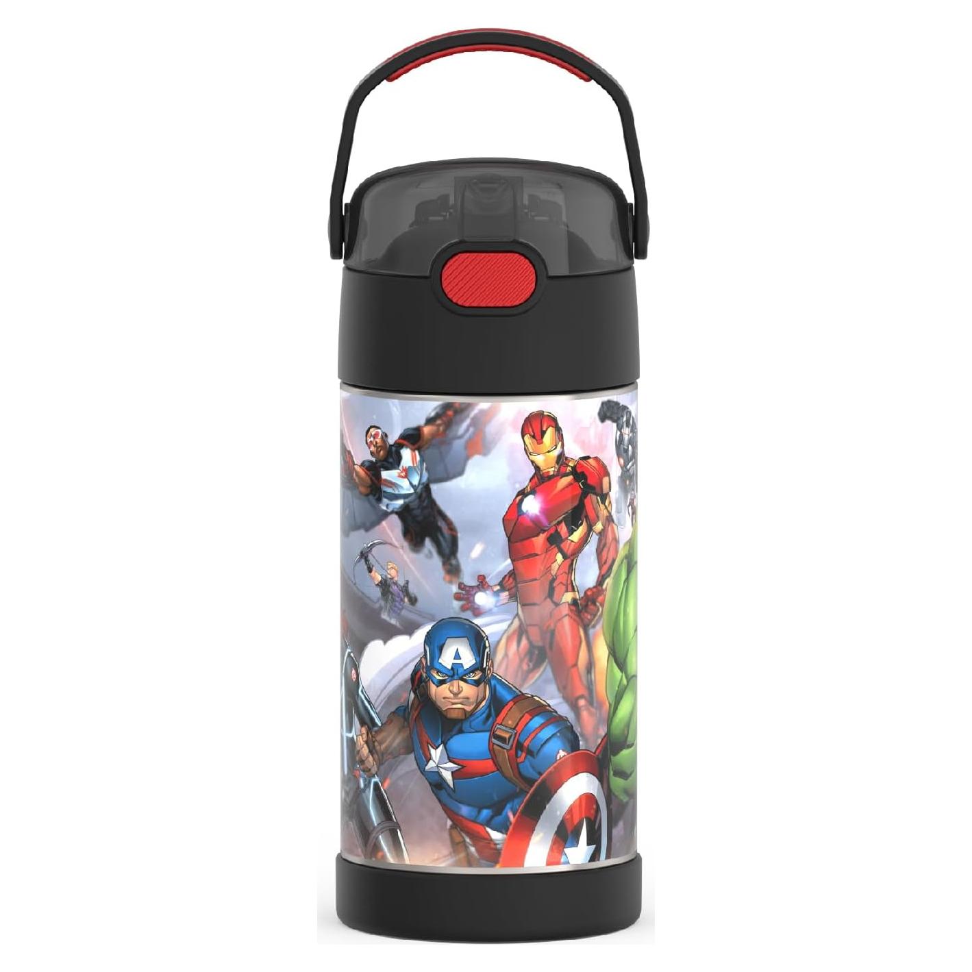 Botella de Agua THERMOS FUNtainer 354ml con Pajilla Avengers