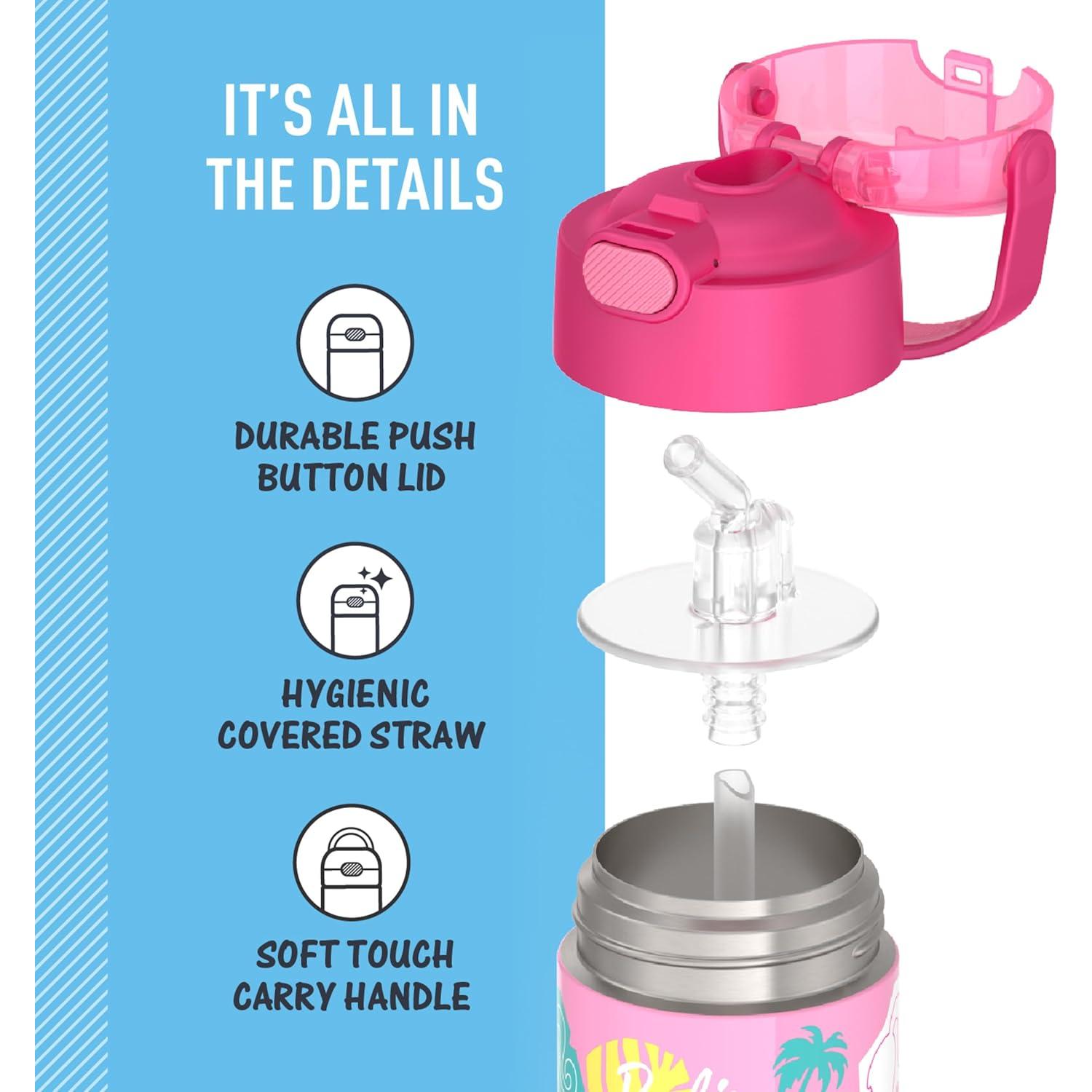 Botella de Agua THERMOS FUNtainer 354 ml con Pajilla - Barbie