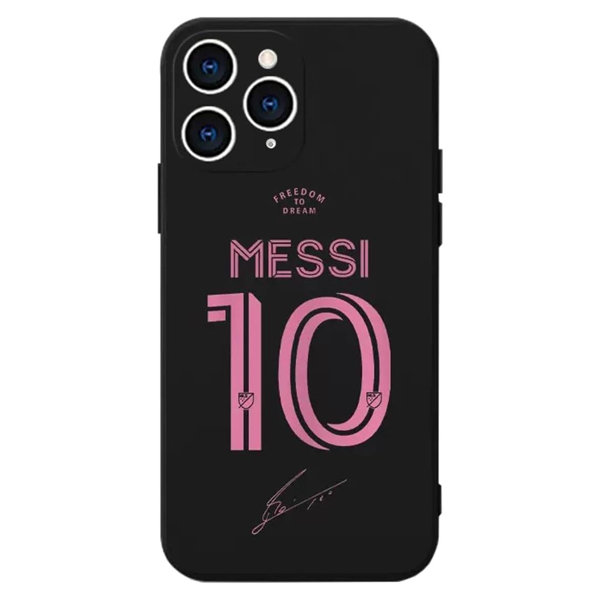 Funda de Silicona TPU ZERMU para iPhone 15 Pro Max Messi #10
