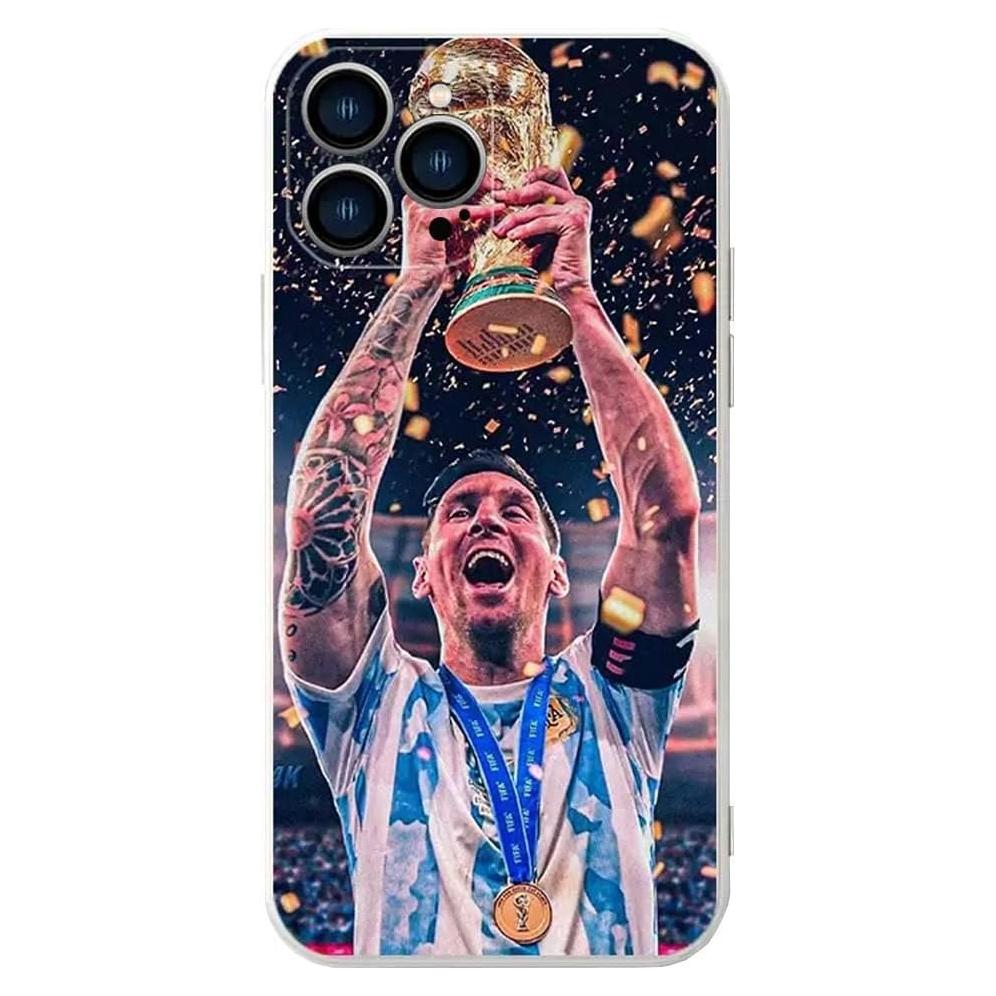 Funda Bumper ZERMU para iPhone 15 Pro Max - Silicona TPU Argentina Messi