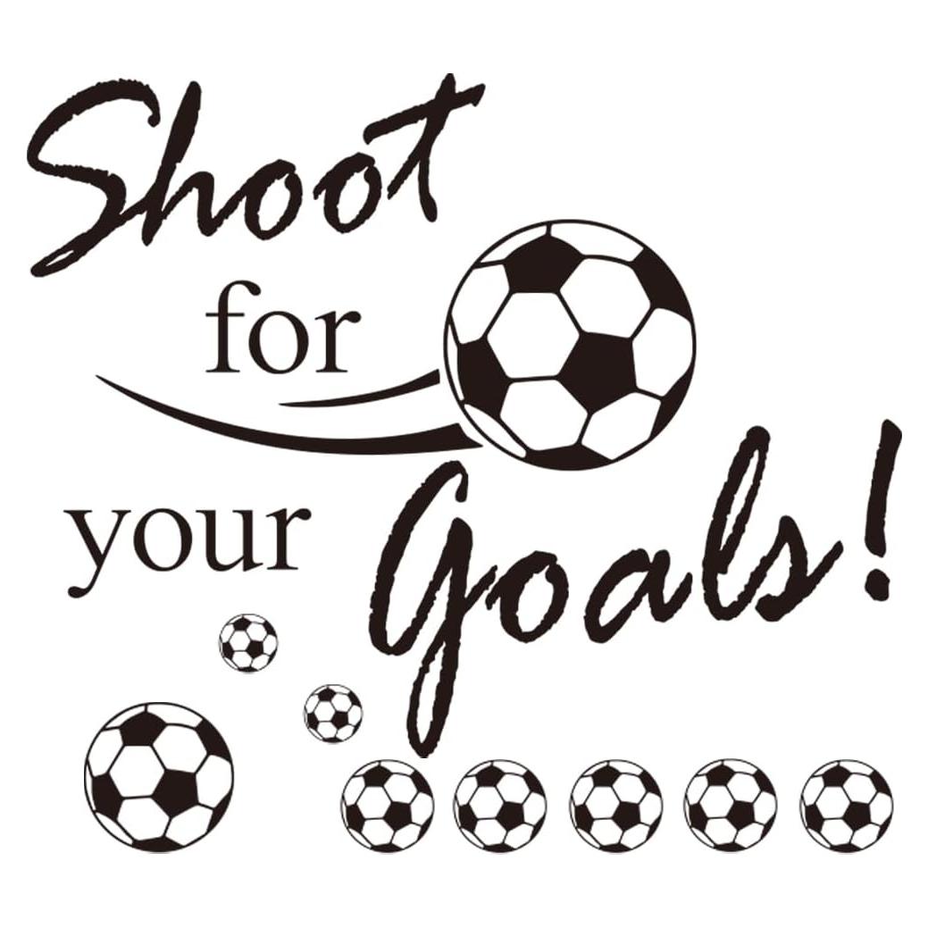 Calcomanía de Pared de Fútbol Hanlongyu 70x70 cm - Decoración Infantil