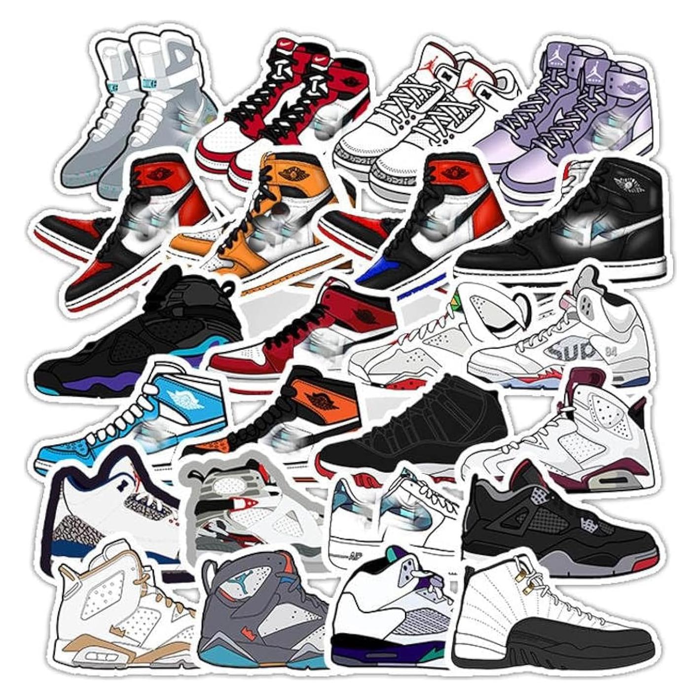 50 Pegatinas de Vinilo Impermeables Sticker Universe Zapatillas
