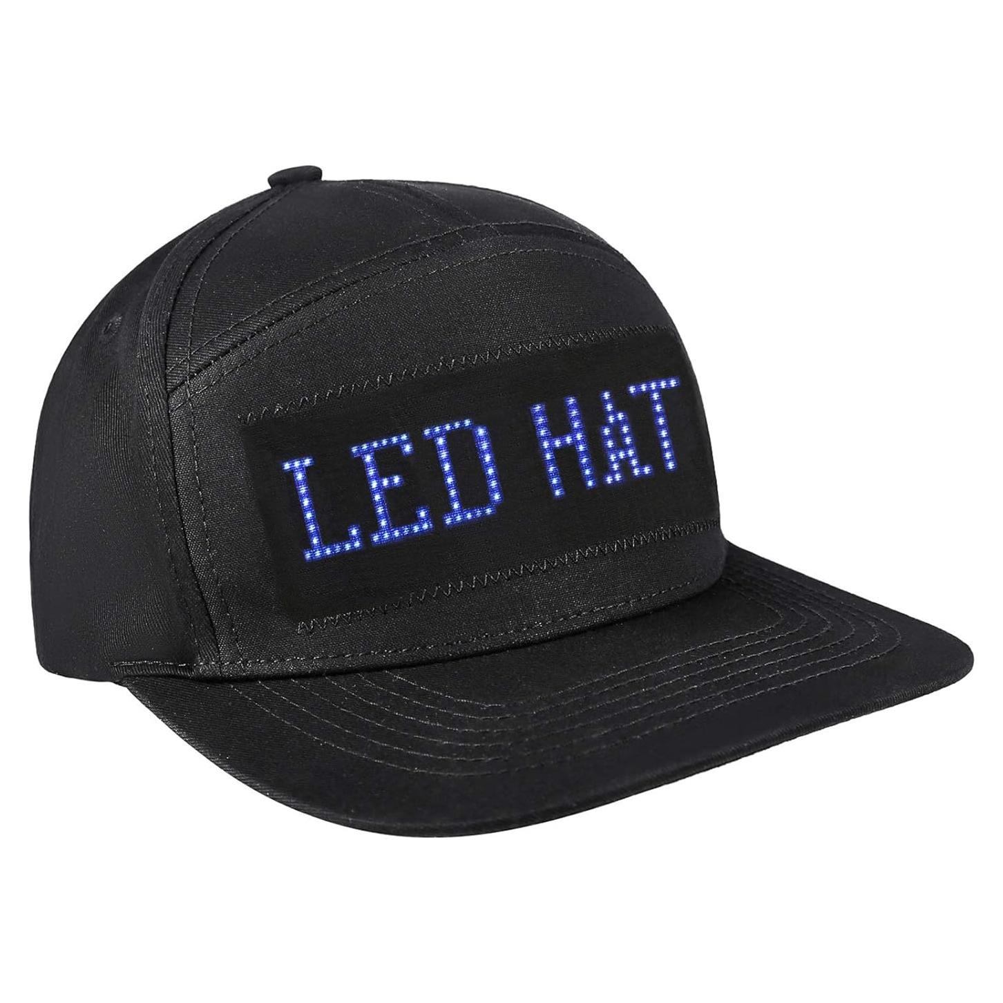 Gorra LED Alavisxf XX Ajustable con Pantalla Desmontable