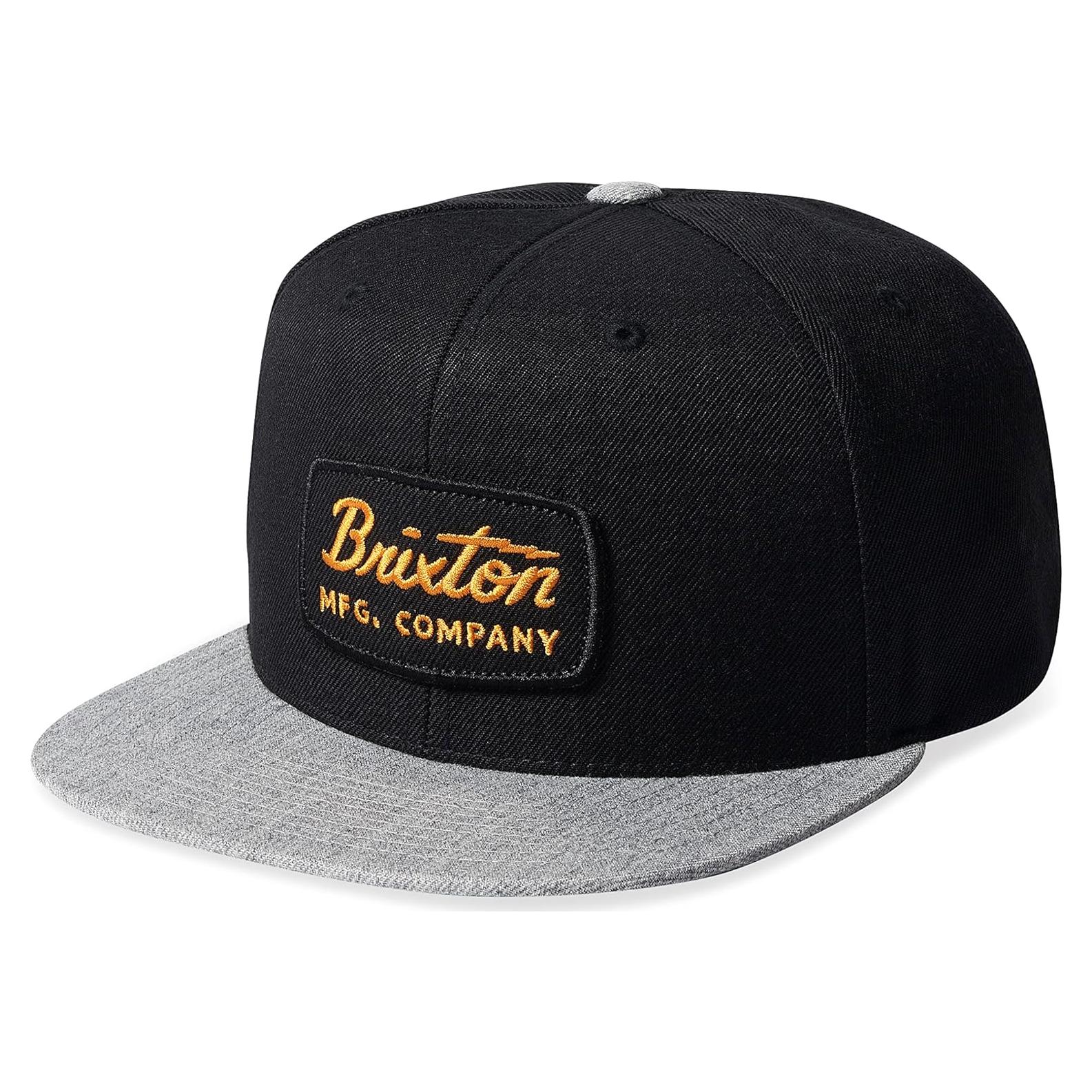 Gorra Snapback Hombre Brixton Jolt Negra/Gris Talla Única