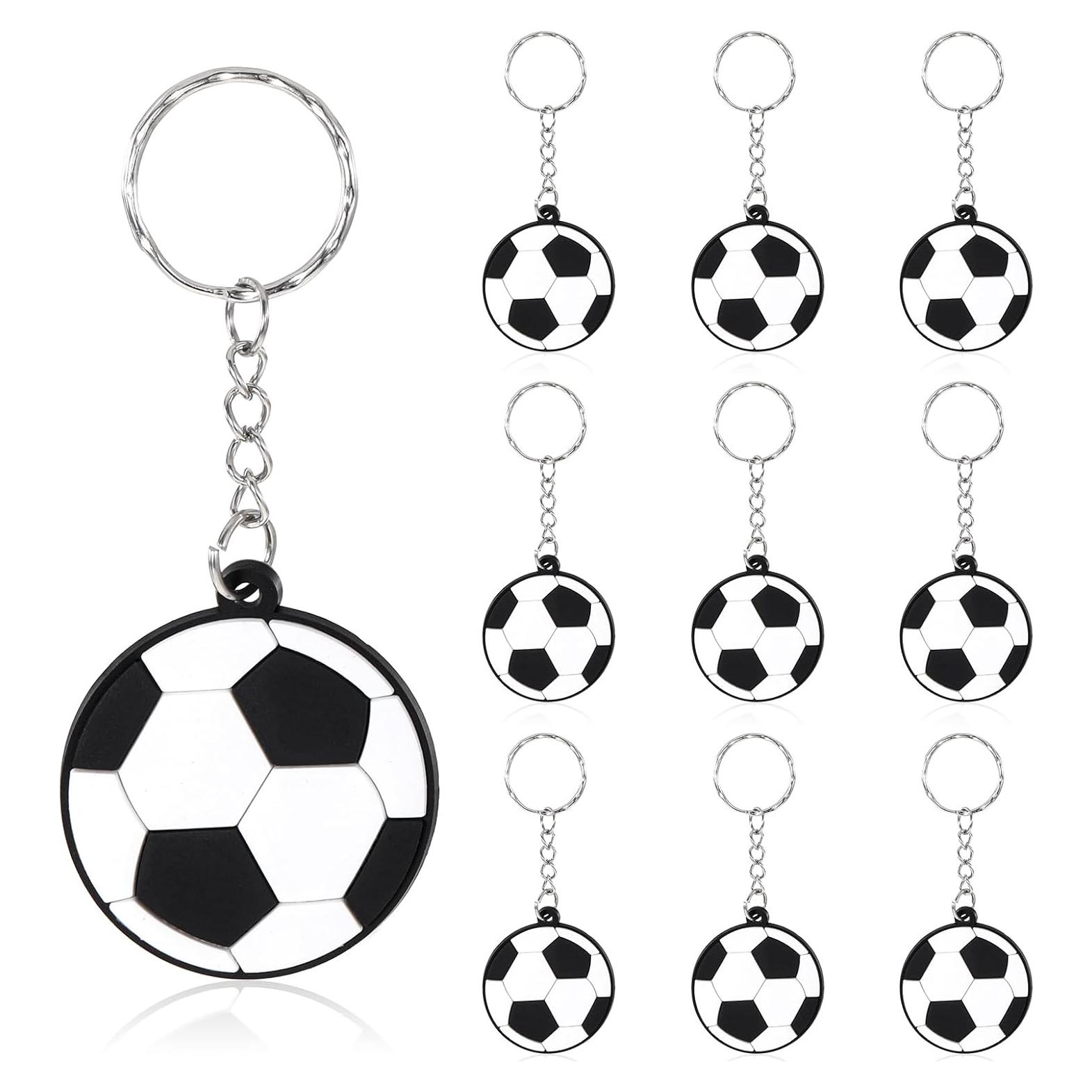 Paquete de 10 llaveros de fútbol Thinp - PVC 4cm