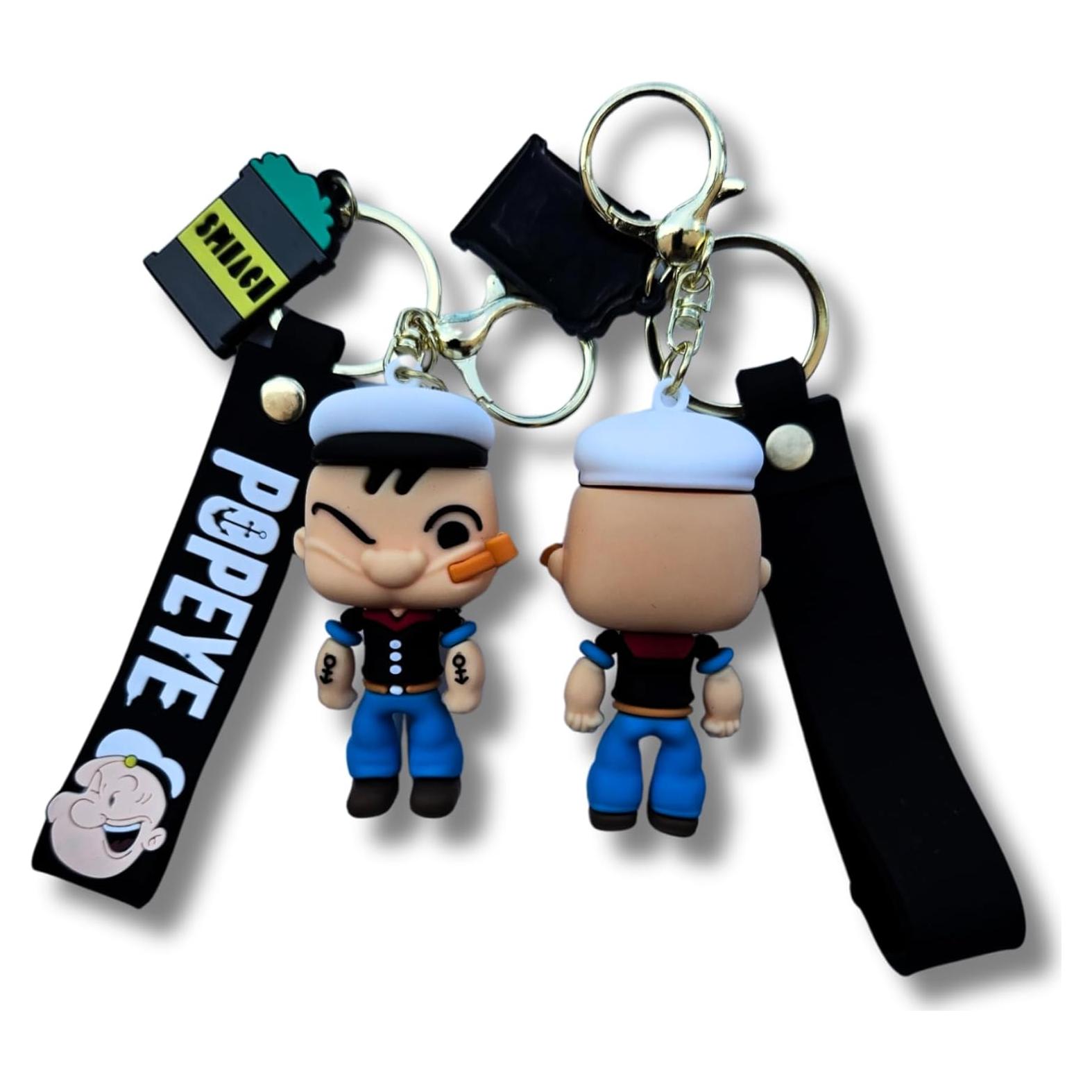 Llave 3D Popeye Marinero Colorido para Niños y Adultos
