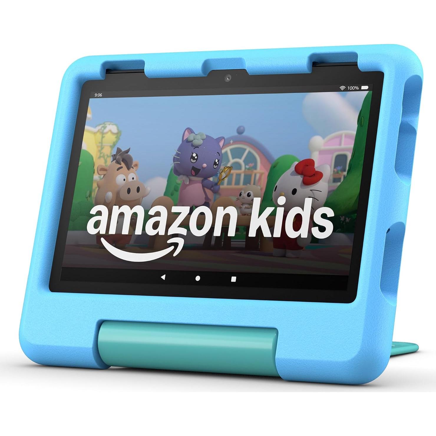 Tableta Amazon Fire HD 8 Kids 32GB Azul 2024 con Amazon Kids+