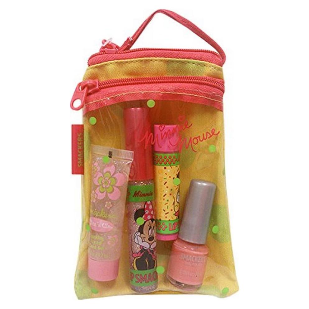 Set Cosmético Minnie Mouse 4 Piezas Labios y Uñas