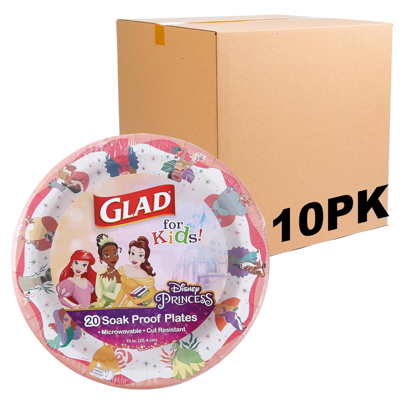 Platos de Papel Princesa Glad 10" (25,4 cm) 20 Piezas