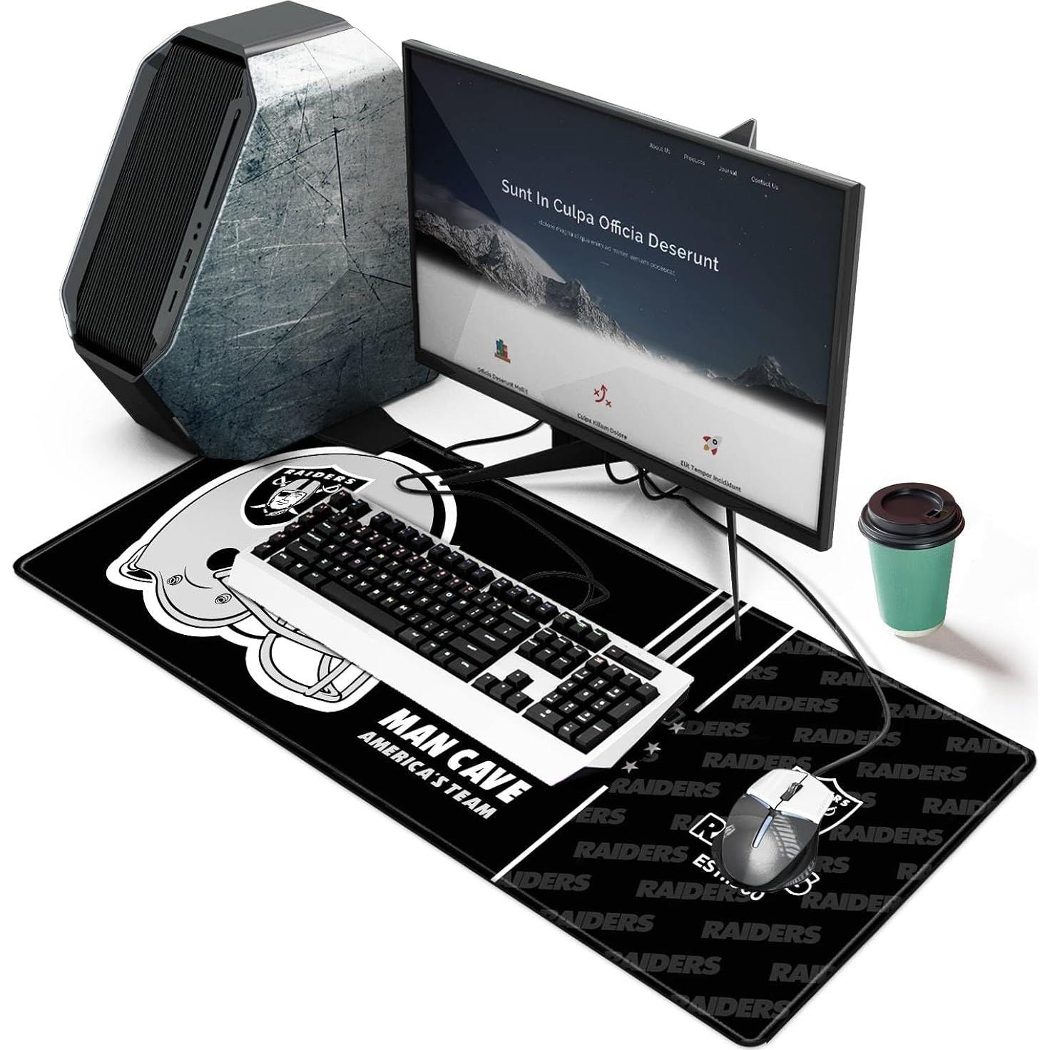 Alfombrilla de Ratón Grande AYYQHC 80x30 cm Bordes Cosidos