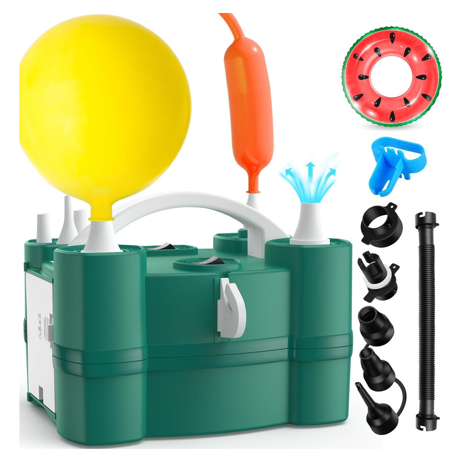 Bomba de globo eléctrica LooLaa 3 en 1 con 3 puertos