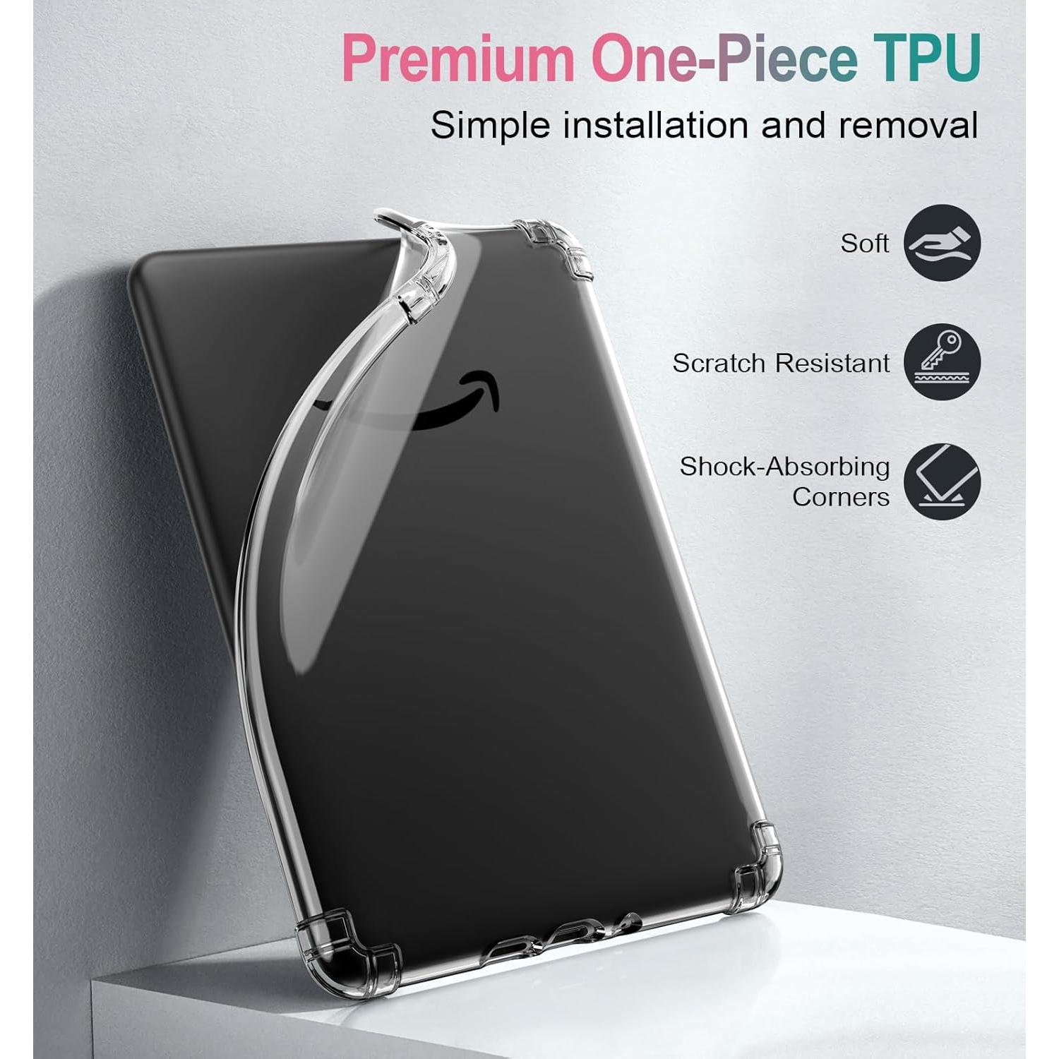 Funda MoKo para Kindle Paperwhite 2024 - TPU Transparente