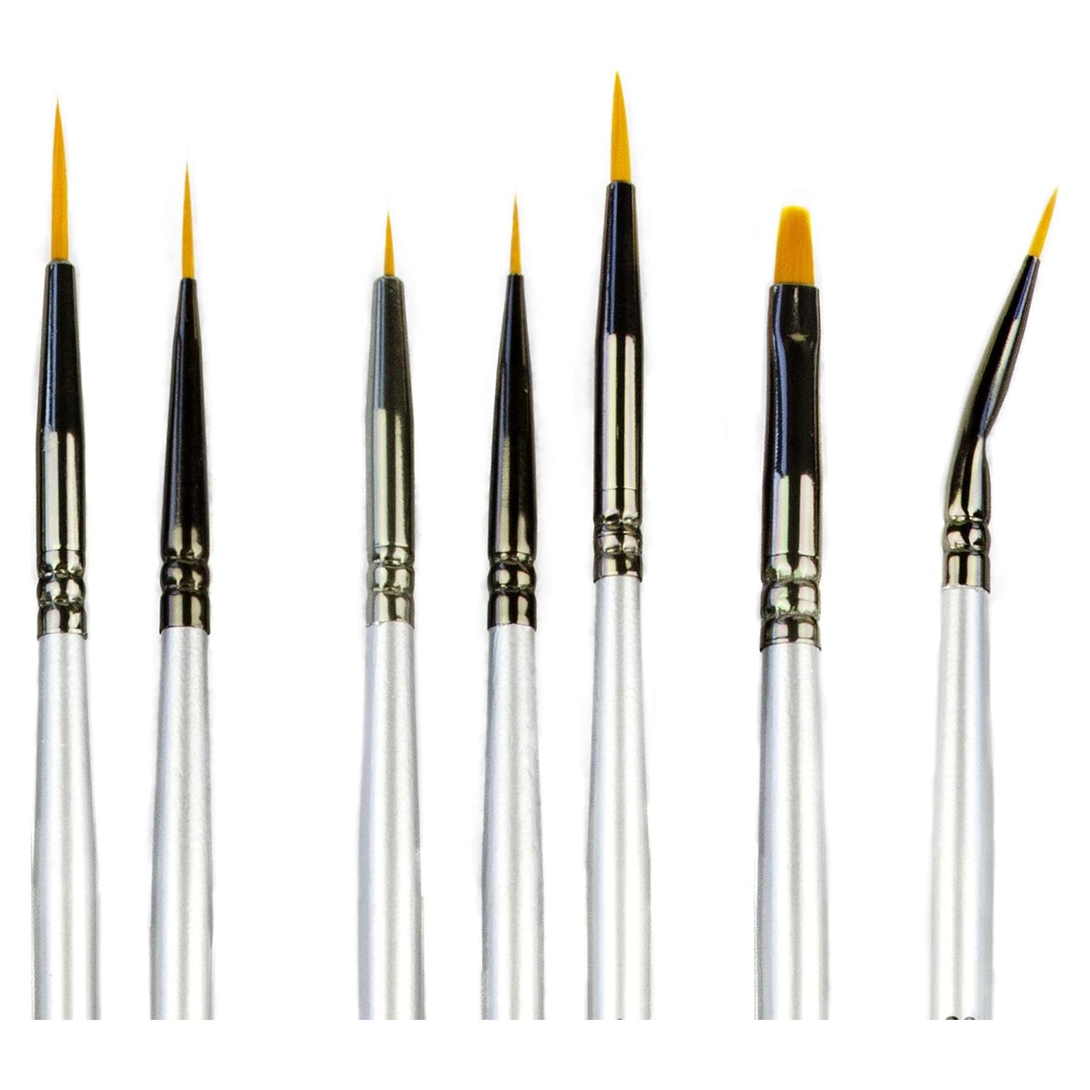 Juego de Pinceles de Pintura en Miniatura Fuego en Mí - 7 Pcs