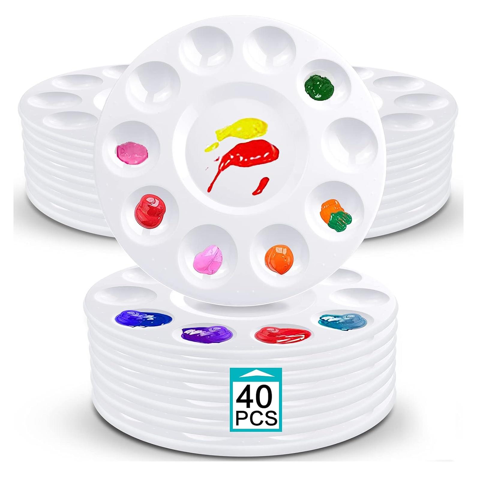Bandejas de Pintura Plásticas 40pcs Hulameda para Niños