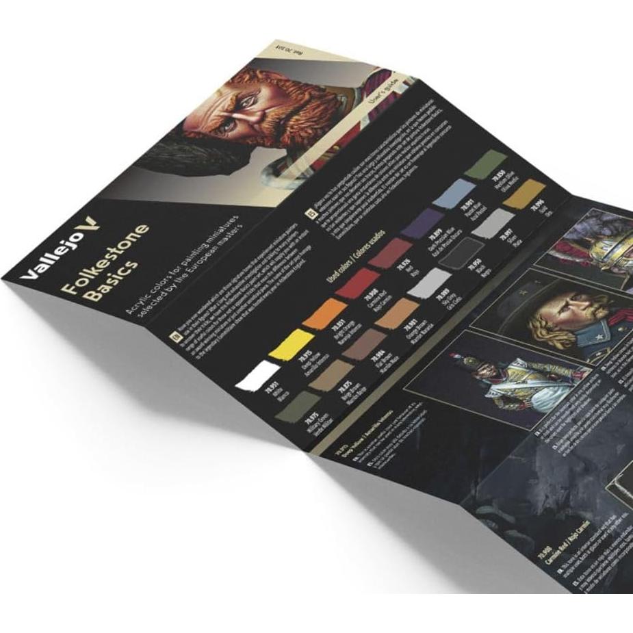 Set de Pintura Acrílica Vallejo Folkestone 16 Botellas 18 ml