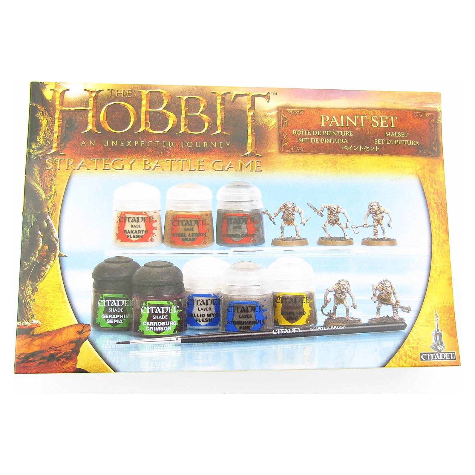 Juego de Pintura Hobbit - 8 Pinturas Acrílicas + Pincel