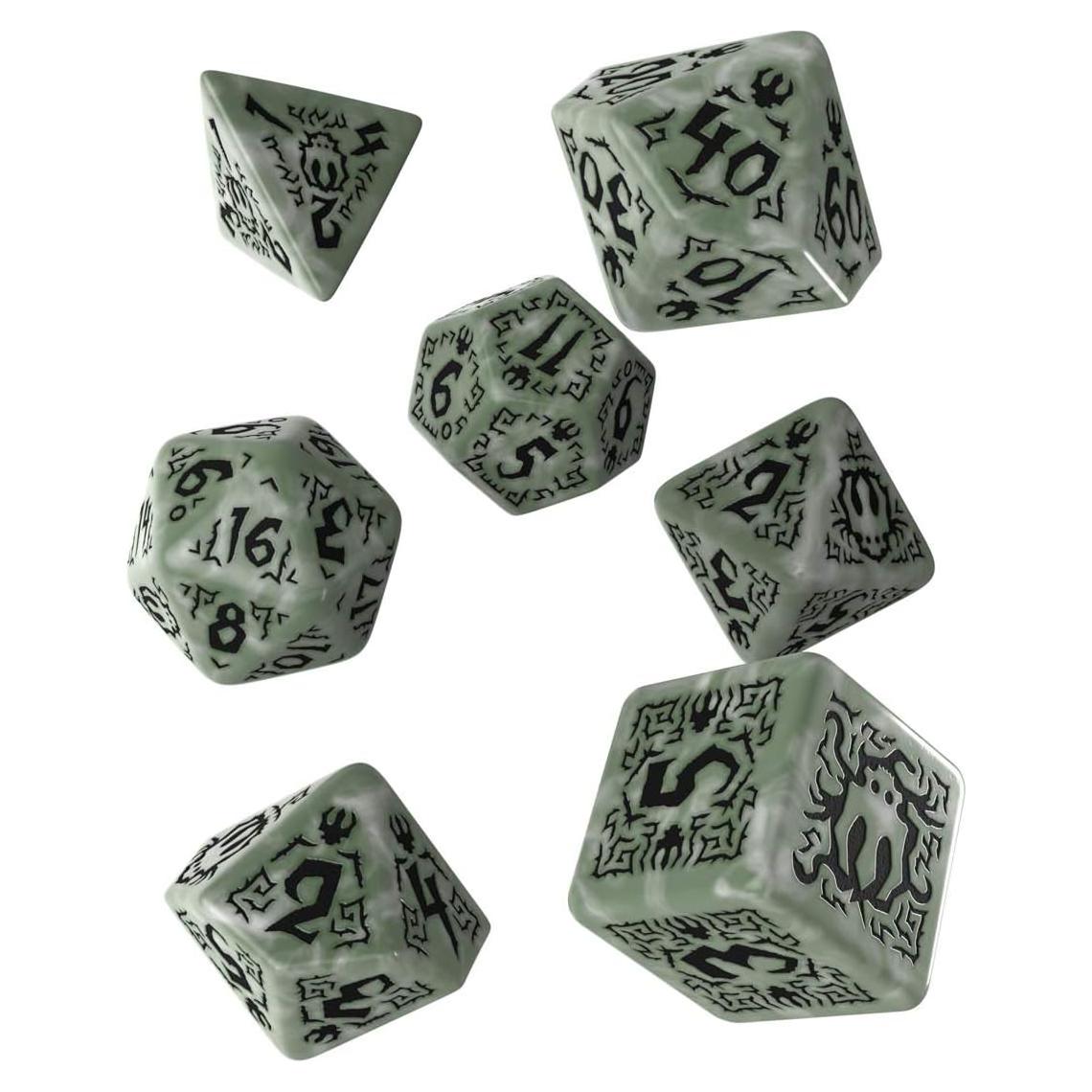 Conjunto de Dados RPG Tyrant's Grasp Q-Workshop 7.4x2.5cm