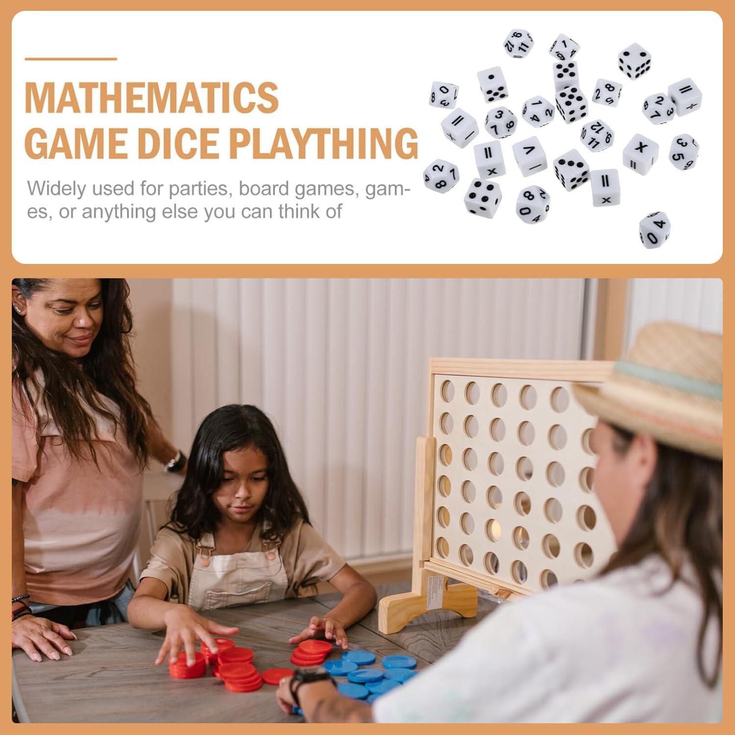 Juego de Dados Educativos NUOBESTY 24 Piezas 16mm